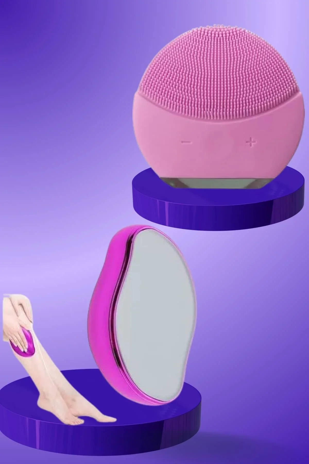 Crystal Eraser Epilasyon Aleti Ve Titreşimli Yüz Temizleme Masaj Aleti - Just Cheap Store Görsel 5