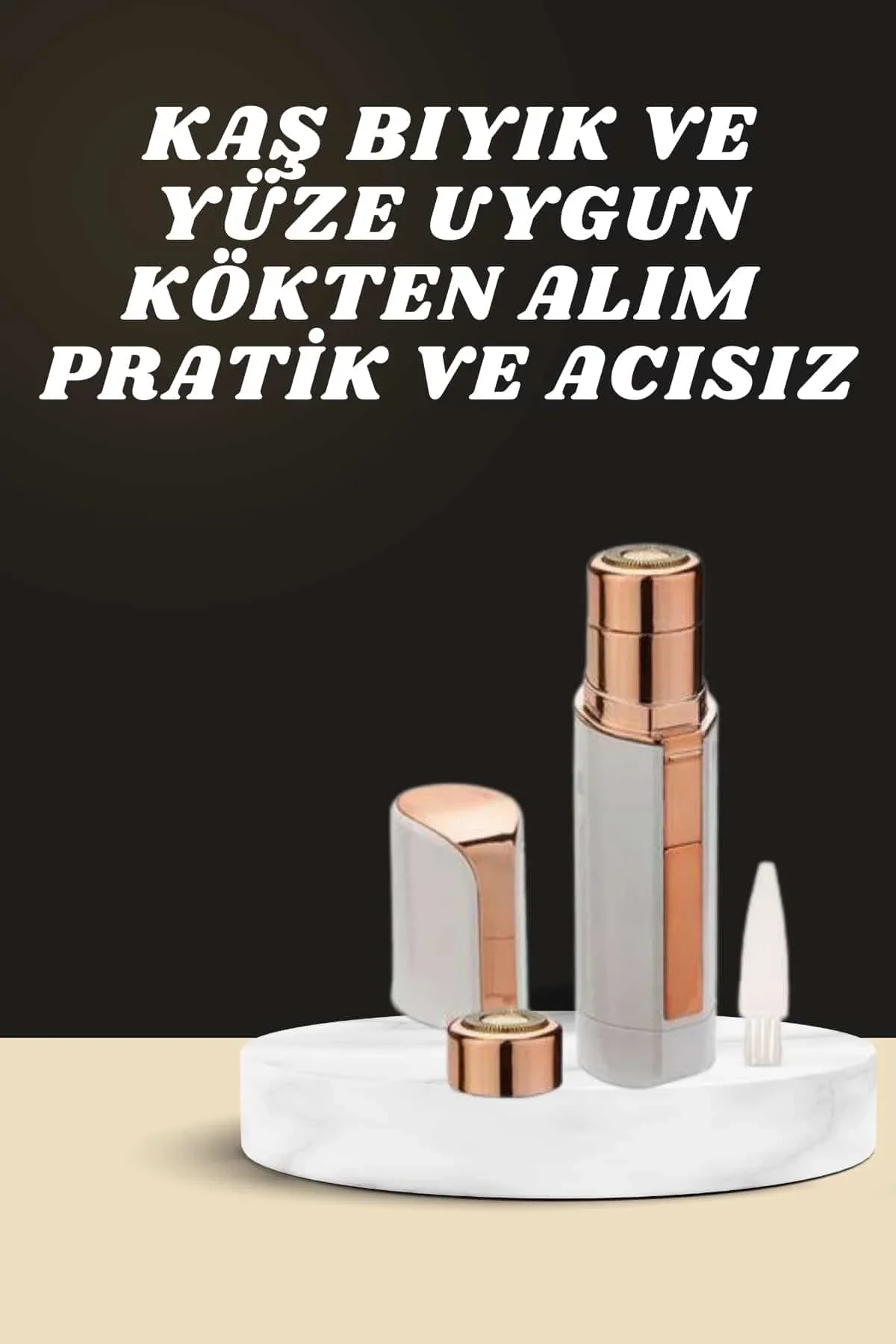 Kaş Bıyık Ve Yüz Epilasyon Aleti Ve Titreşimli Yüz Temizleme Masaj Aleti İkili Set - Just Cheap Store Görsel 3