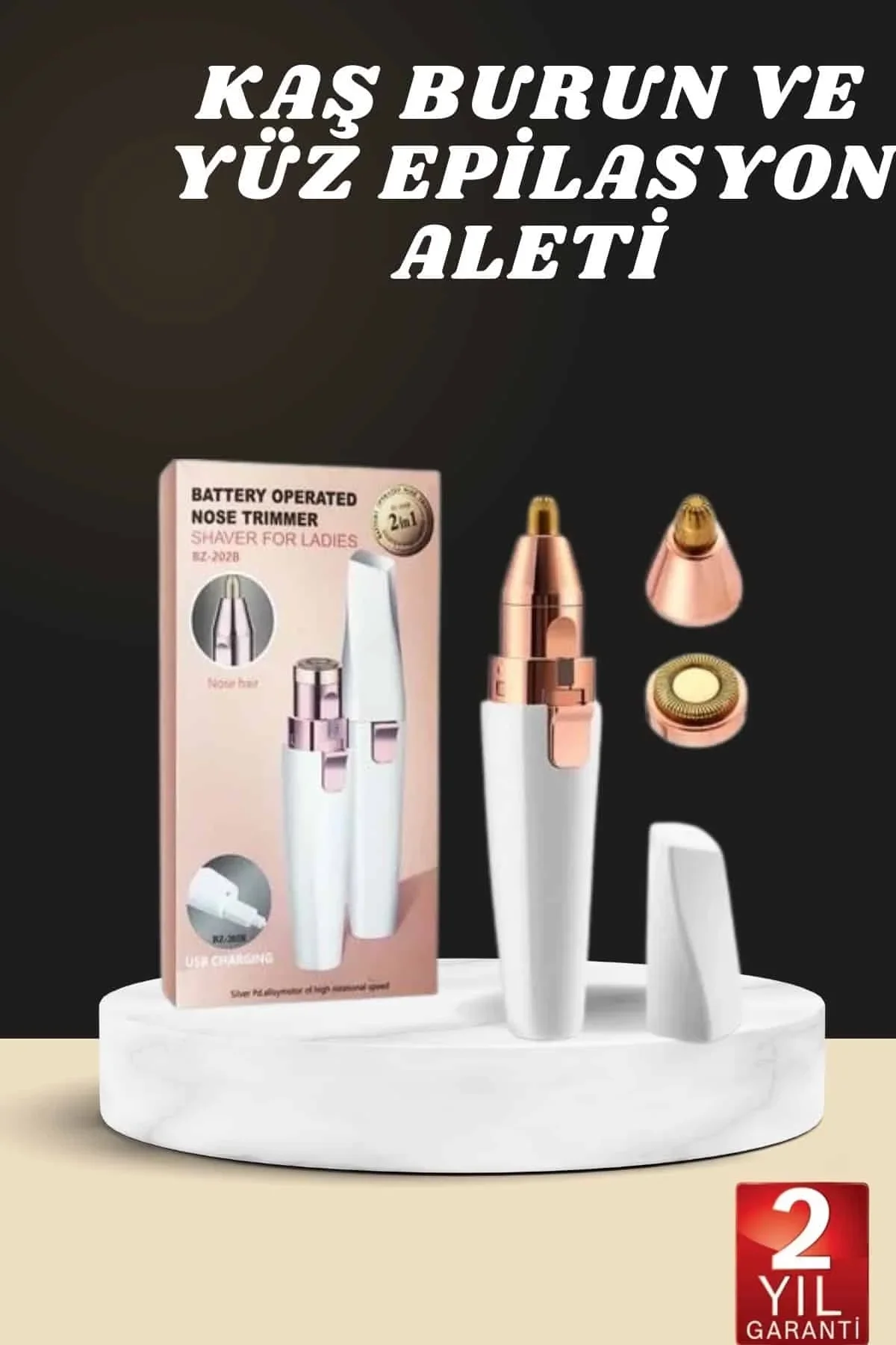 Kaş Burun Ve Yüz Epilasyon Aleti Kablosuz Şarjlı Kökten Alan Epilasyon Aleti - Just Cheap Store Görsel 2