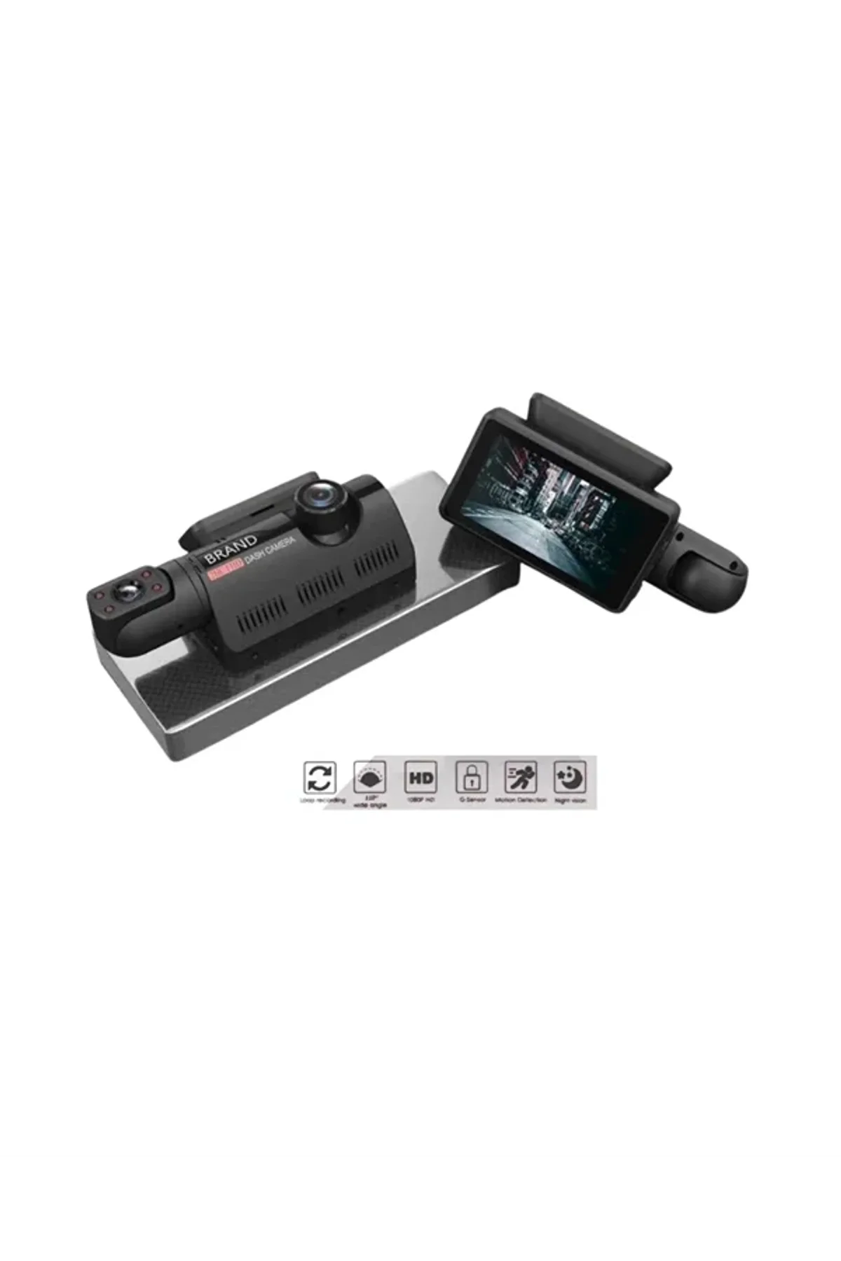 3 İnç Ips Ekranlı Full Hd Araç Kamerası – Wifi, Gece Görüş Ve Hareket Algılama Özellikli Dashcam - Just Cheap Store Görsel 5