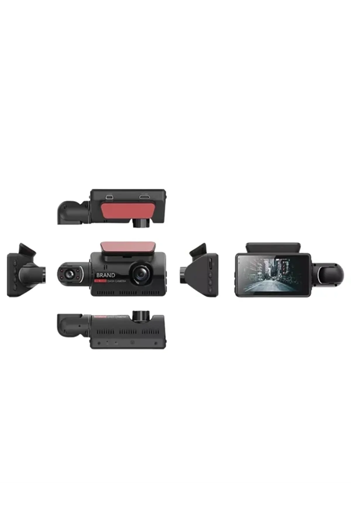 Çift Görüşlü Dashcam – Gece Görüşlü 1080p Araç İçi Güvenlik Kamerası - Just Cheap Store Görsel 3