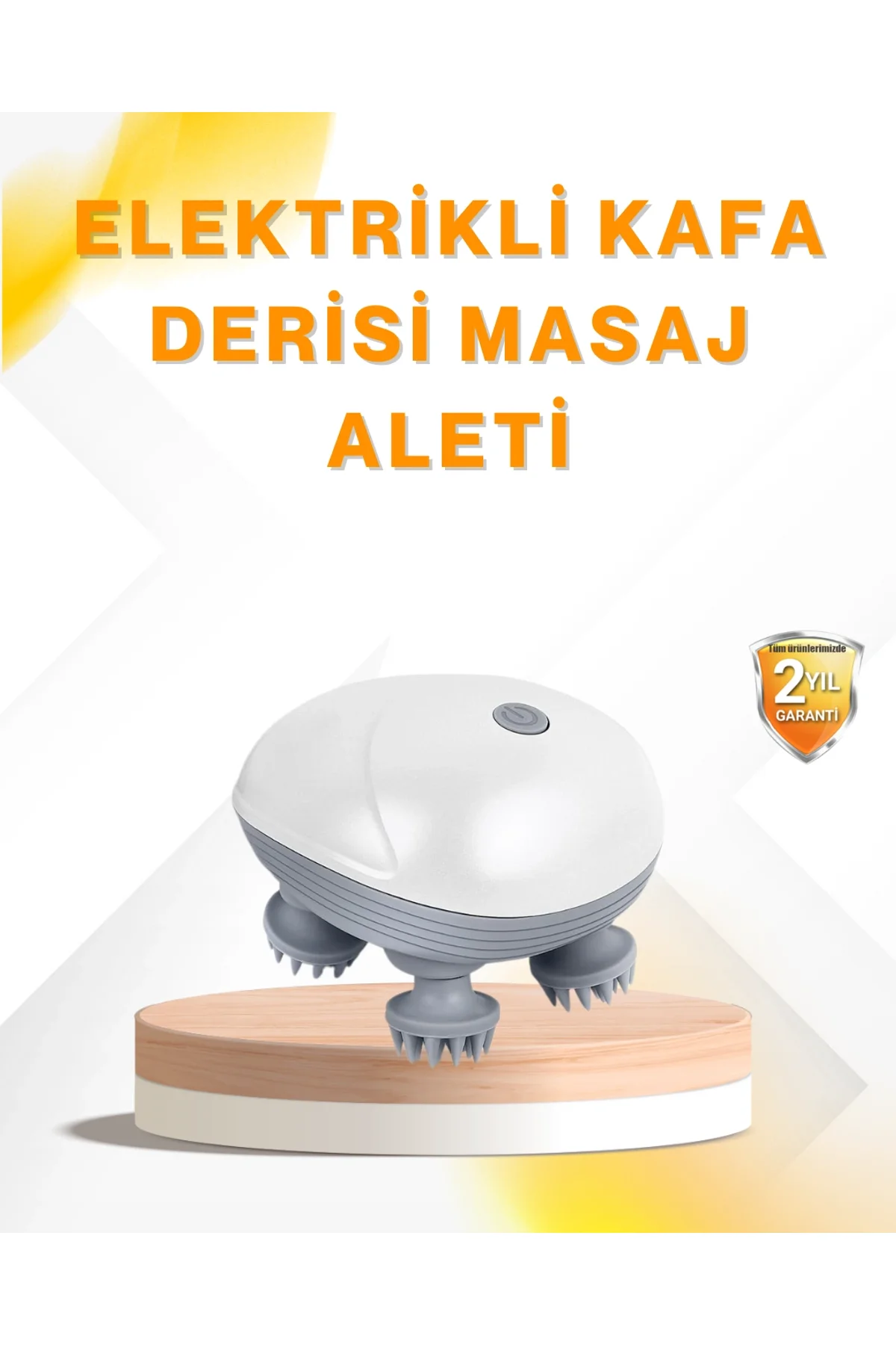 Şarjlı Kafa Masaj Aleti 3 Hız Ayarlı Derin Masaj