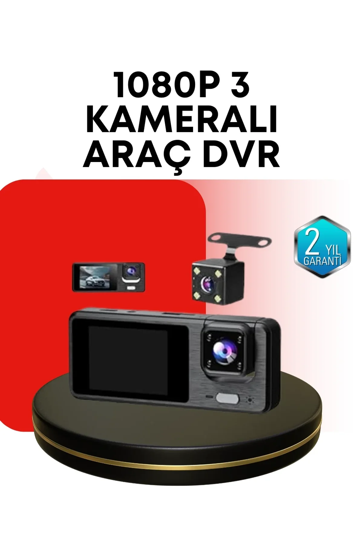 Araç Kamerası 3’lü Sistem | Full Hd, Sesli Kayıt Ve Park Gözetimi - Just Cheap Store Görsel 2