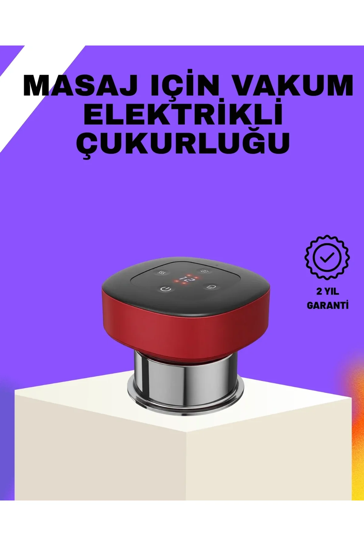 Vakumlu Masaj Aleti Çok Kademeli Emme Isıtmalı Ev Tipi Terapi - Just Cheap Store Görsel 2