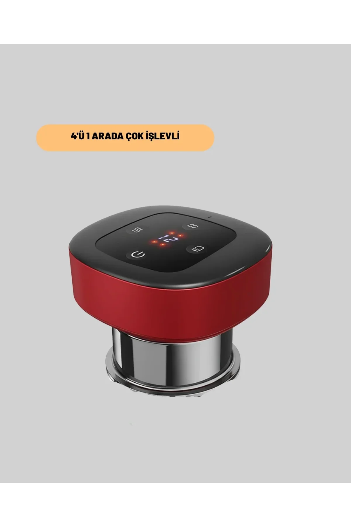 Elektrikli Vakumlu Çukurluk Masaj Aleti Isıtmalı Ve Kırmızı Işıklı Terapi Seti - Just Cheap Store Görsel 5