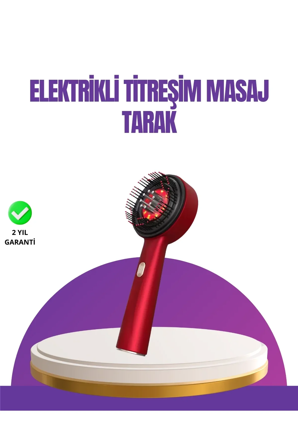Kırmızı Led Işıklı Saç Derisi Masaj Aleti - Just Cheap Store Görsel 2