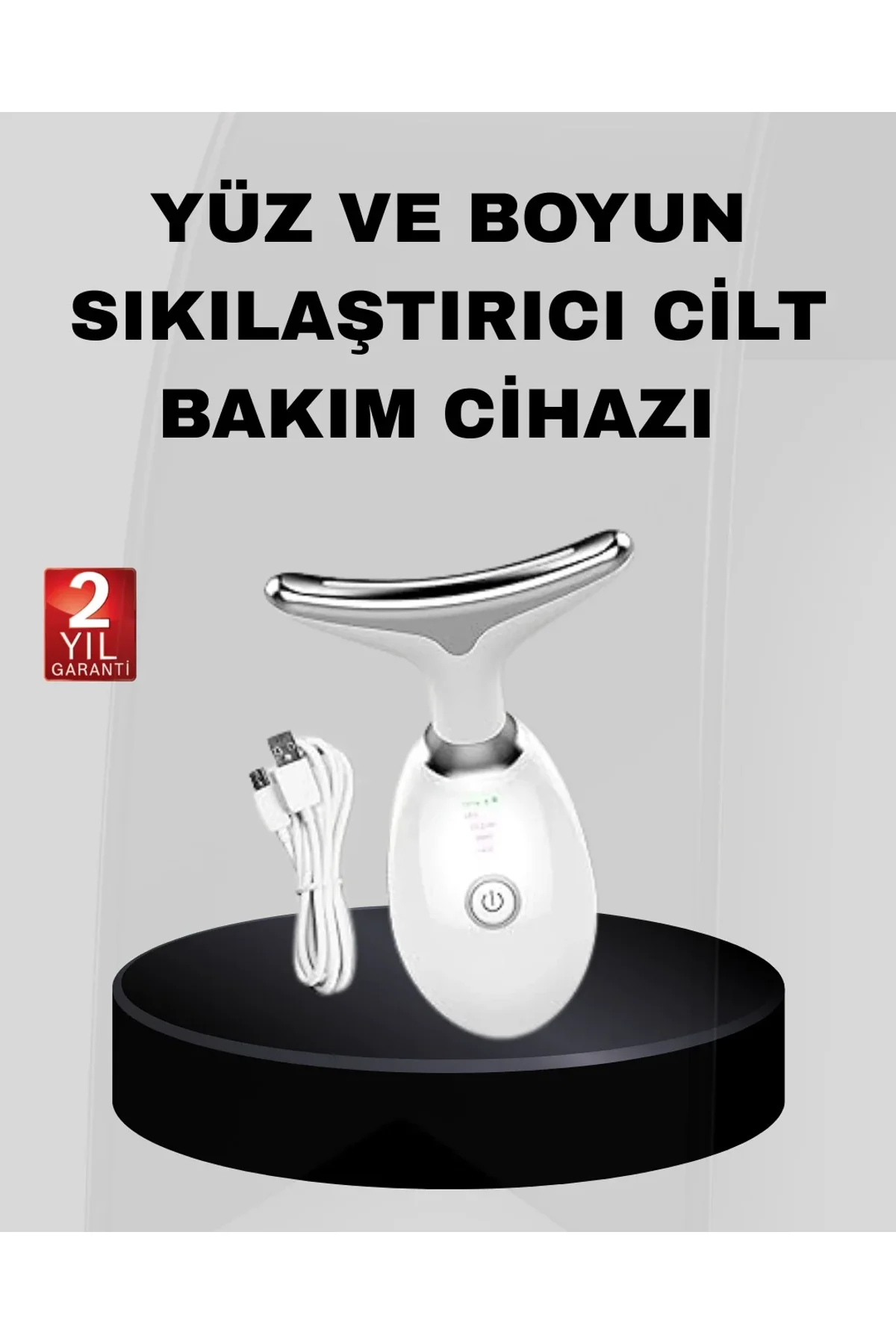 Kablosuz Şarjlı Yüz Sıkılaştırıcı Cihaz Ems Mikro Akım Anti-aging Masaj Aleti - Just Cheap Store Görsel 2