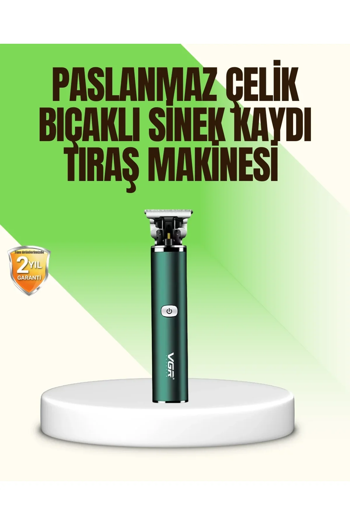 Koyu Yeşil Profesyonel Metal Gövdeli Saç Kesme Makinesi - Just Cheap Store Görsel 2