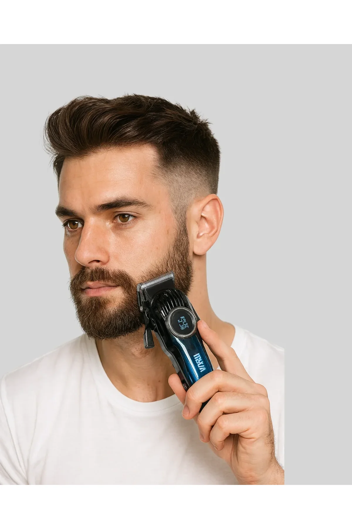 Uzun Çalışma Süreli Lcd Göstergeli Saç Kesme Makinesi - Just Cheap Store Görsel 3