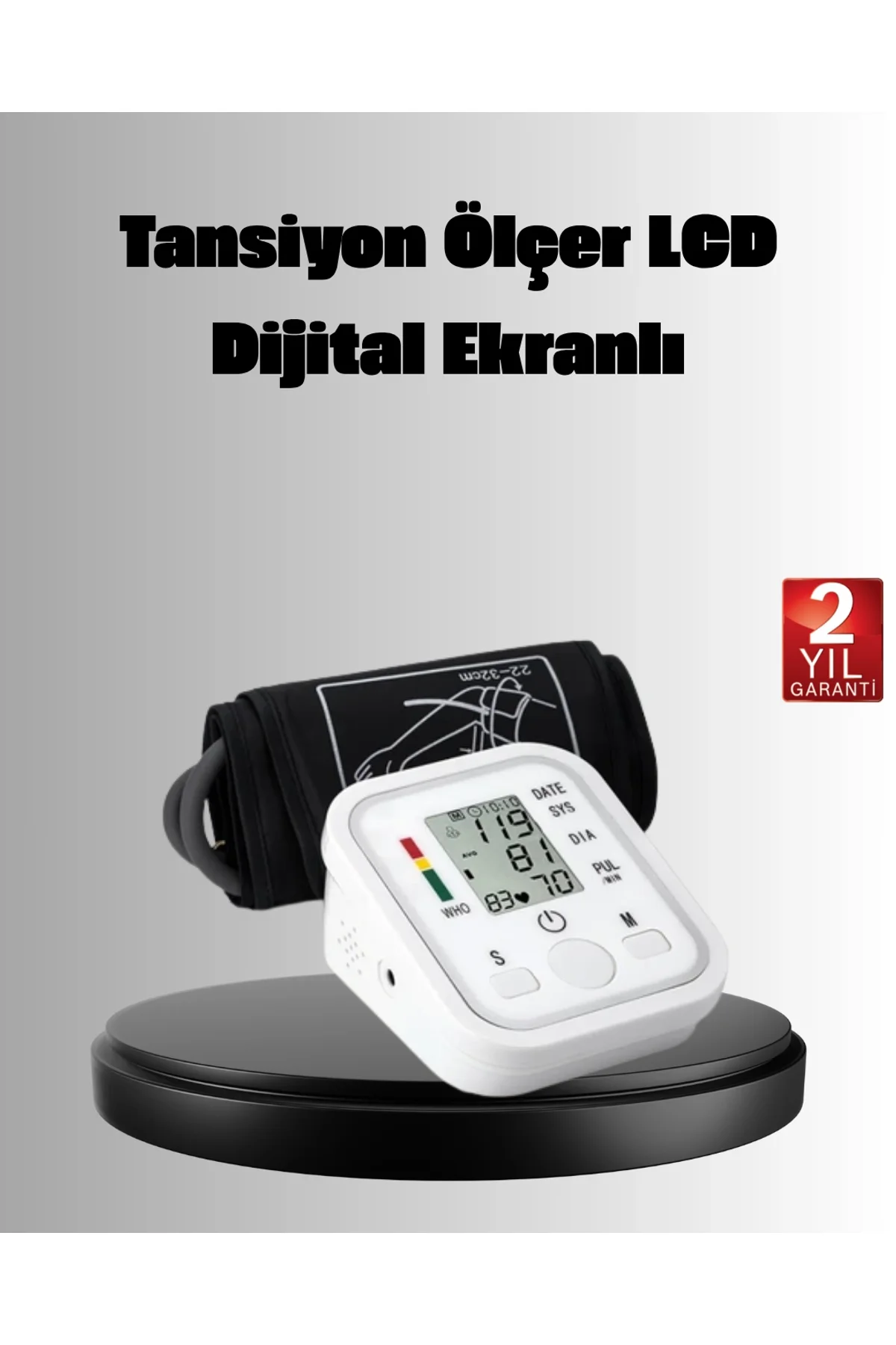 Üst Koldan Ölçüm Dijital Tansiyon Aleti – Ihb Aritmi Uyarılı Ve Çift Hafızalı