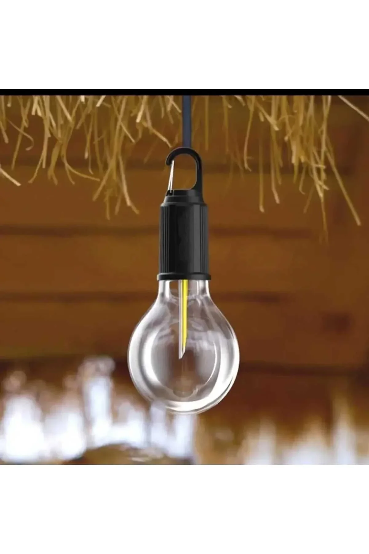 Taşınabilir Şarjlı Led Ampül Outdoor Kamp Bahçe Lambası 10w Askılı Kırılmaz Led Işık - Just Cheap Store Görsel 3
