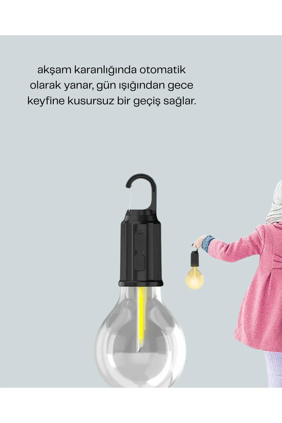 Akıllı Sensörlü Usb Şarjlı Kamp Lambası - Just Cheap Store Görsel 4