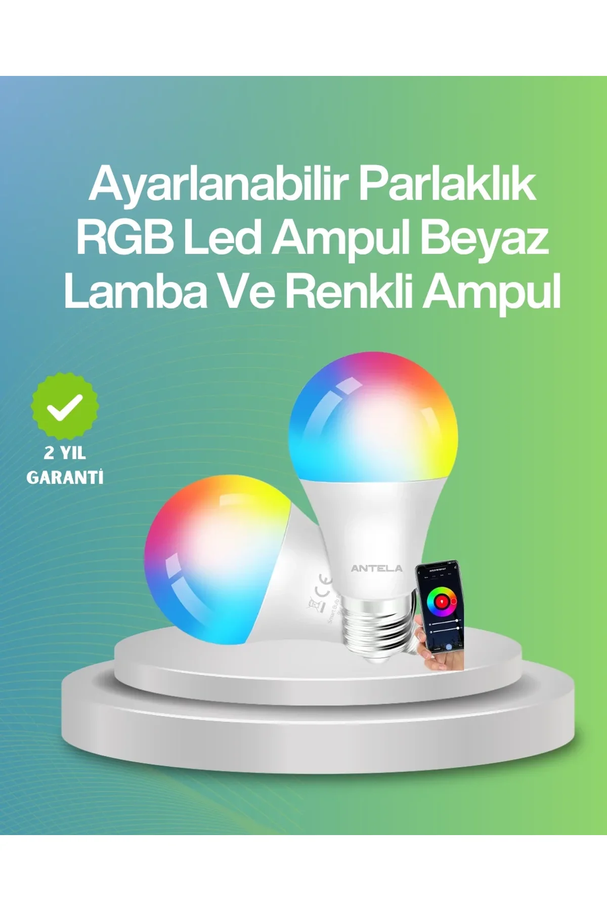 Uzaktan Kumandalı Akıllı Led Ampul, Enerji Tasarruflu - Just Cheap Store Görsel 2