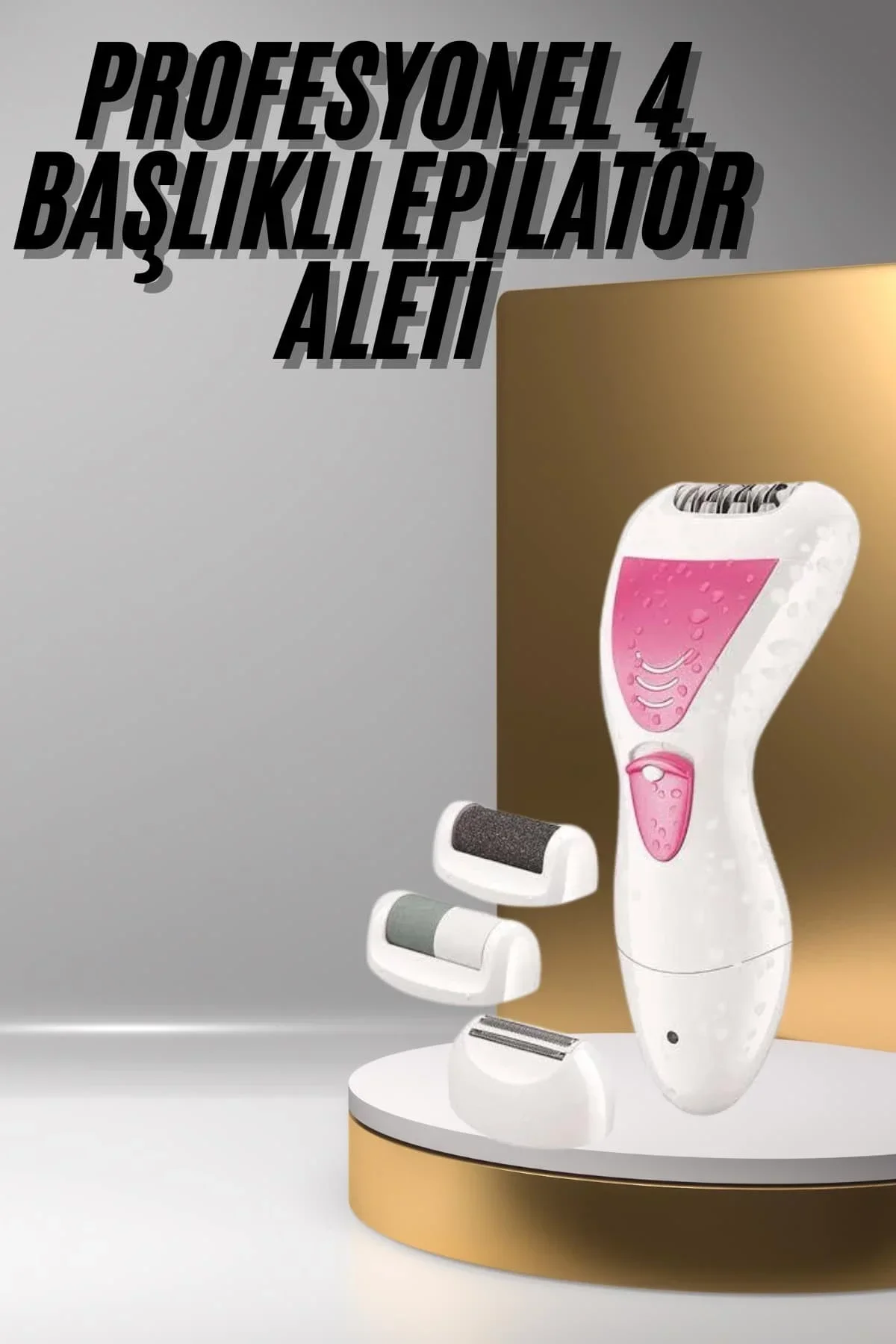 Ayak Törpü Başlıklı Epilatör Aleti 4 Başlıklı Taşınabilir Şarjlı Epilasyon Cihazı - Just Cheap Store Görsel 2