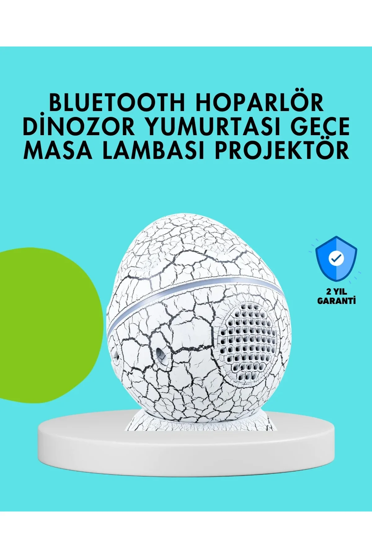 Dinozor Yumurtası Tasarımlı Gece Lambası – Müzik Ve Işık Senkronizasyonlu - Just Cheap Store Görsel 2