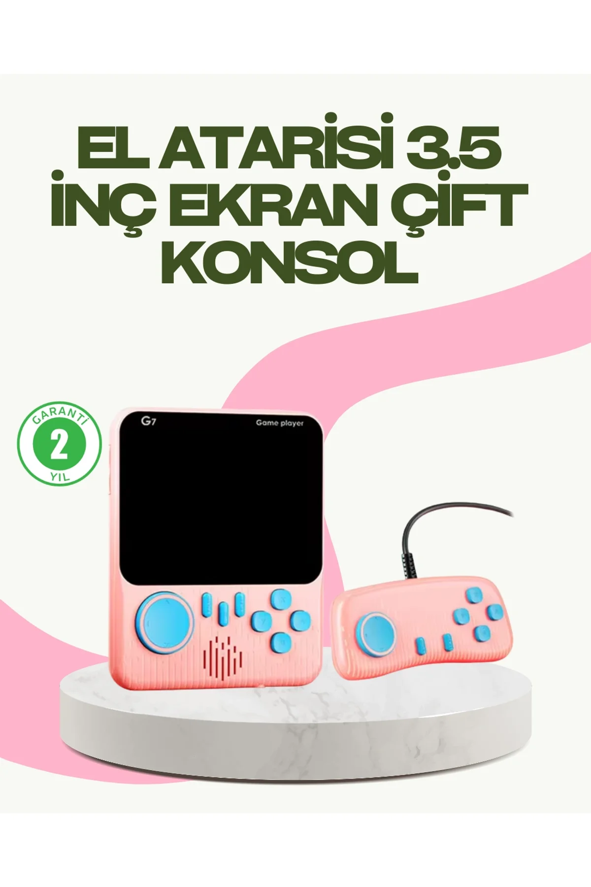 3.5 İnç Lcd Ekranlı 666 Oyunlu Taşınabilir Retro Oyun Konsolu