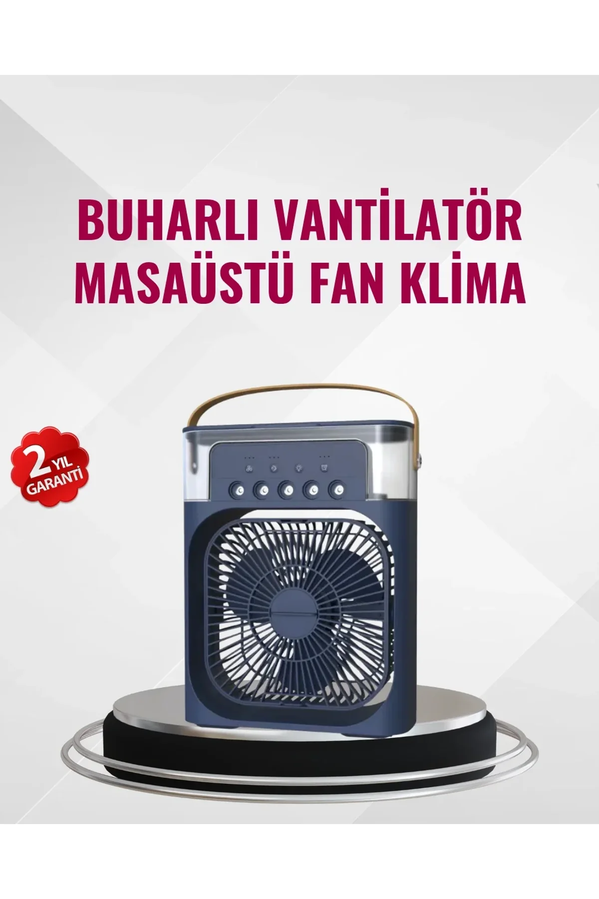 Enerji Tasarruflu Sessiz Çalışan Taşınabilir Soğutma Fanı - Just Cheap Store Görsel 2
