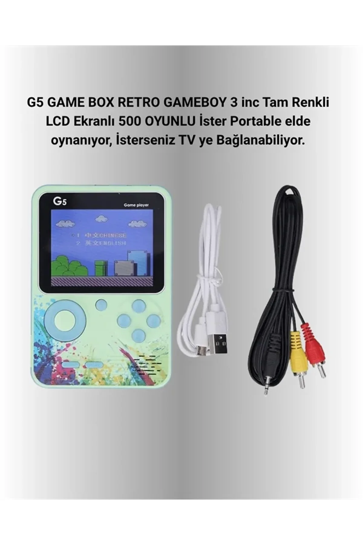 G5 Taşınabilir Retro Oyun Konsolu – Çocuk Ve Yetişkinler İçin - Just Cheap Store Görsel 2