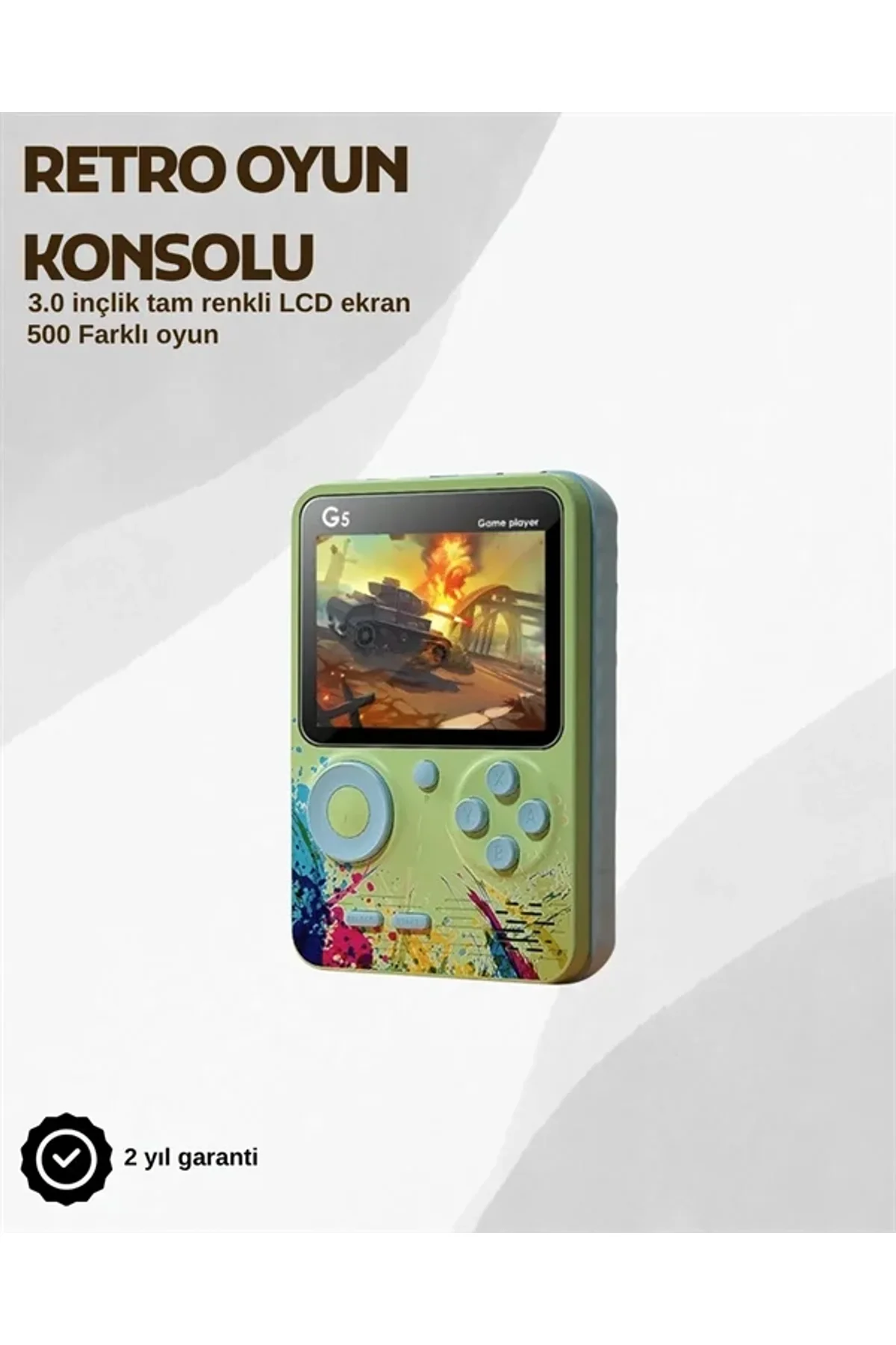G5 Taşınabilir Retro Oyun Konsolu – Çocuk Ve Yetişkinler İçin - Just Cheap Store Görsel 3