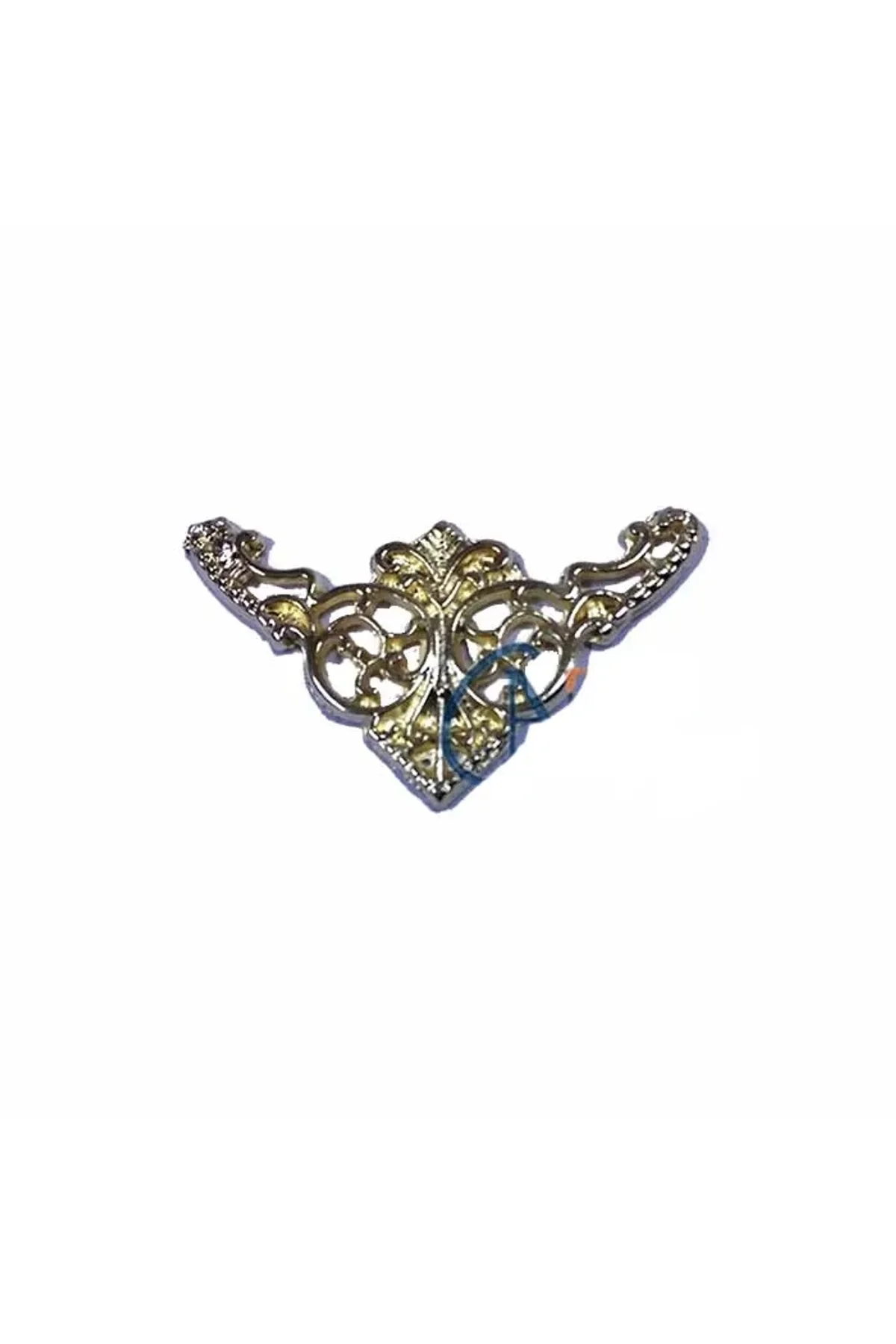 Dekoratif Köşe Süsü, Köşelik - Küçük, 19x34mm, Sarı, 100 Adet