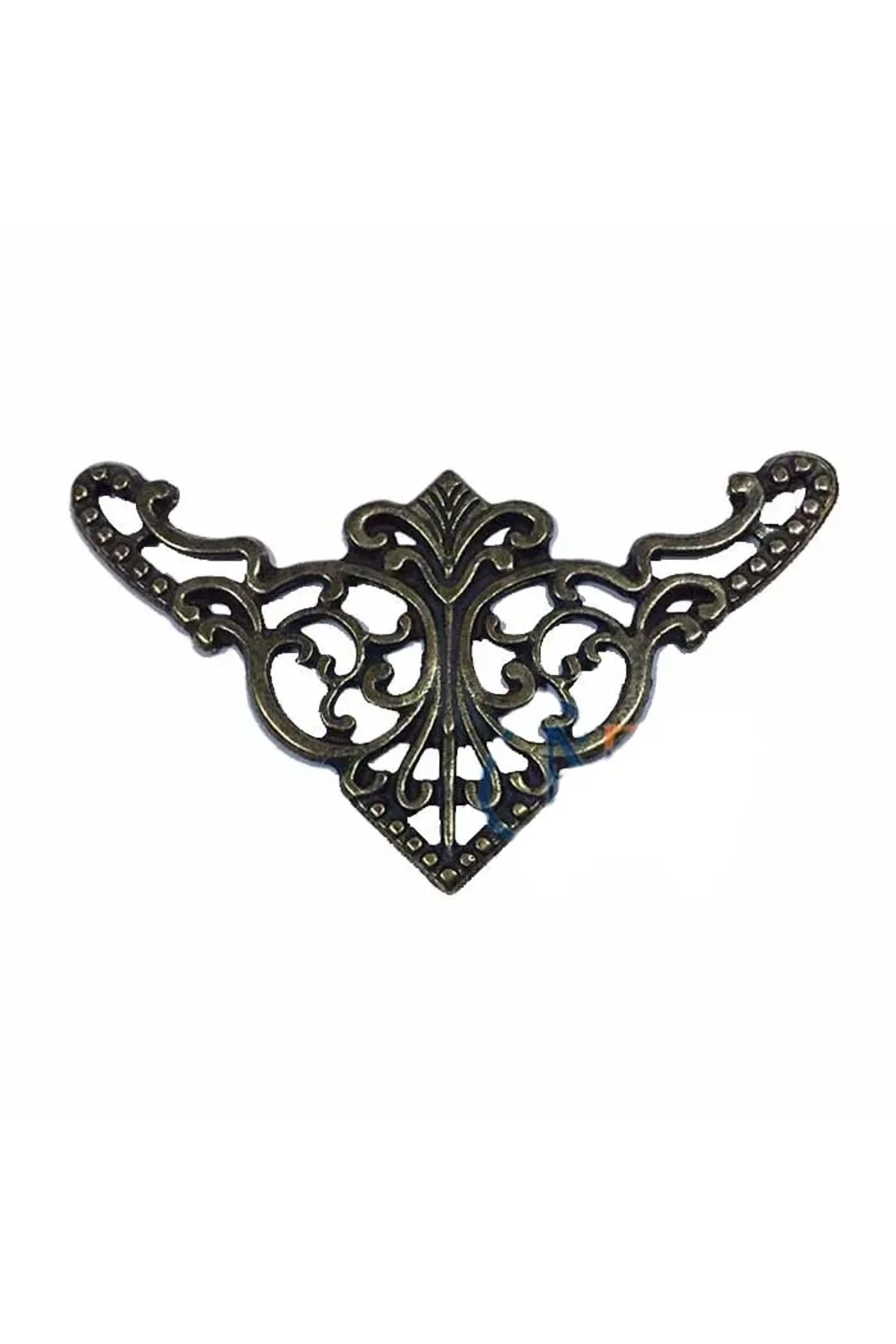 Dekoratif Köşe Süsü, Köşelik - Büyük, 31x55mm, Antik, 100 Adet