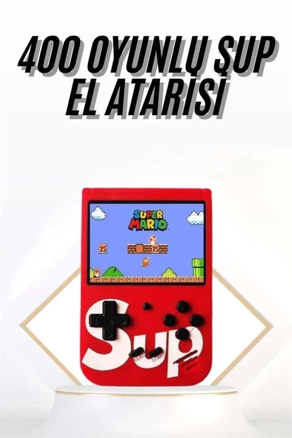 Çocuklara Özel Taşınabilir Sup El Atarisi 400 Oyunlu Nostaljik Oyun Konsolu - Just Cheap Store Görsel 2