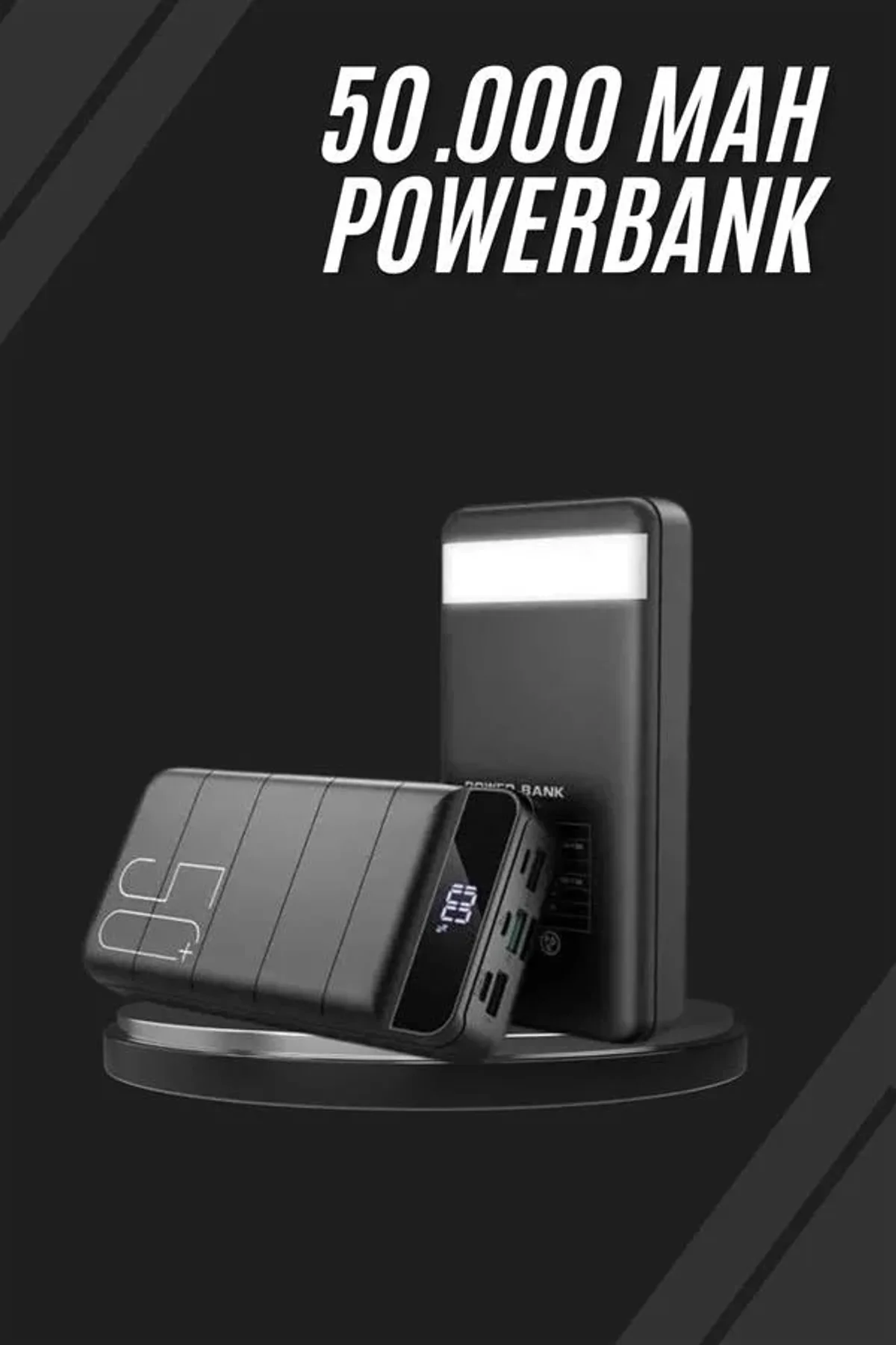 Taşınabilir Powerbank 50.000 Mah 4 Girişli Hızlı Şarj Led Göstergeli Fenerli Şarj - Just Cheap Store Görsel 3