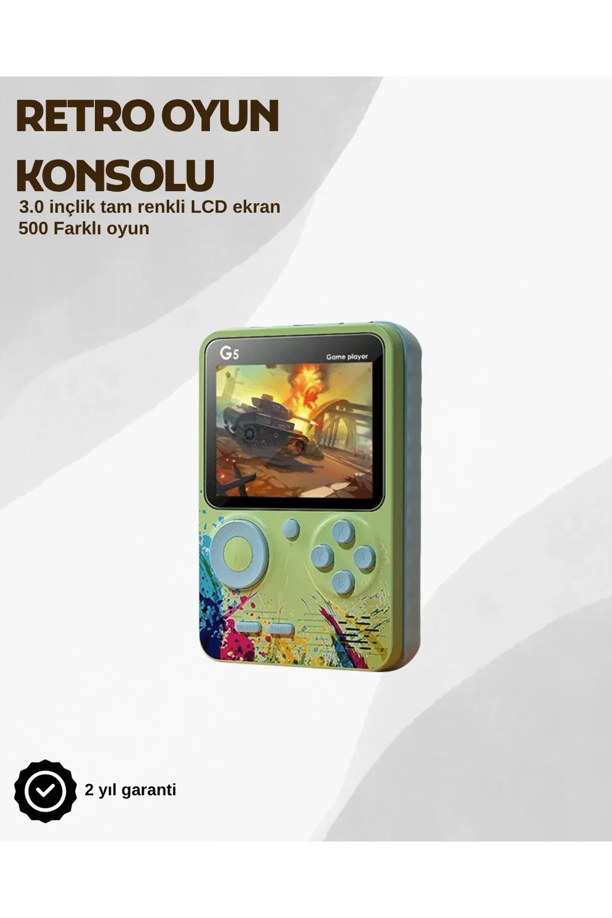 G5 Taşınabilir Retro Oyun Konsolu – Çocuk Ve Yetişkinler İçin - Just Cheap Store Görsel 2