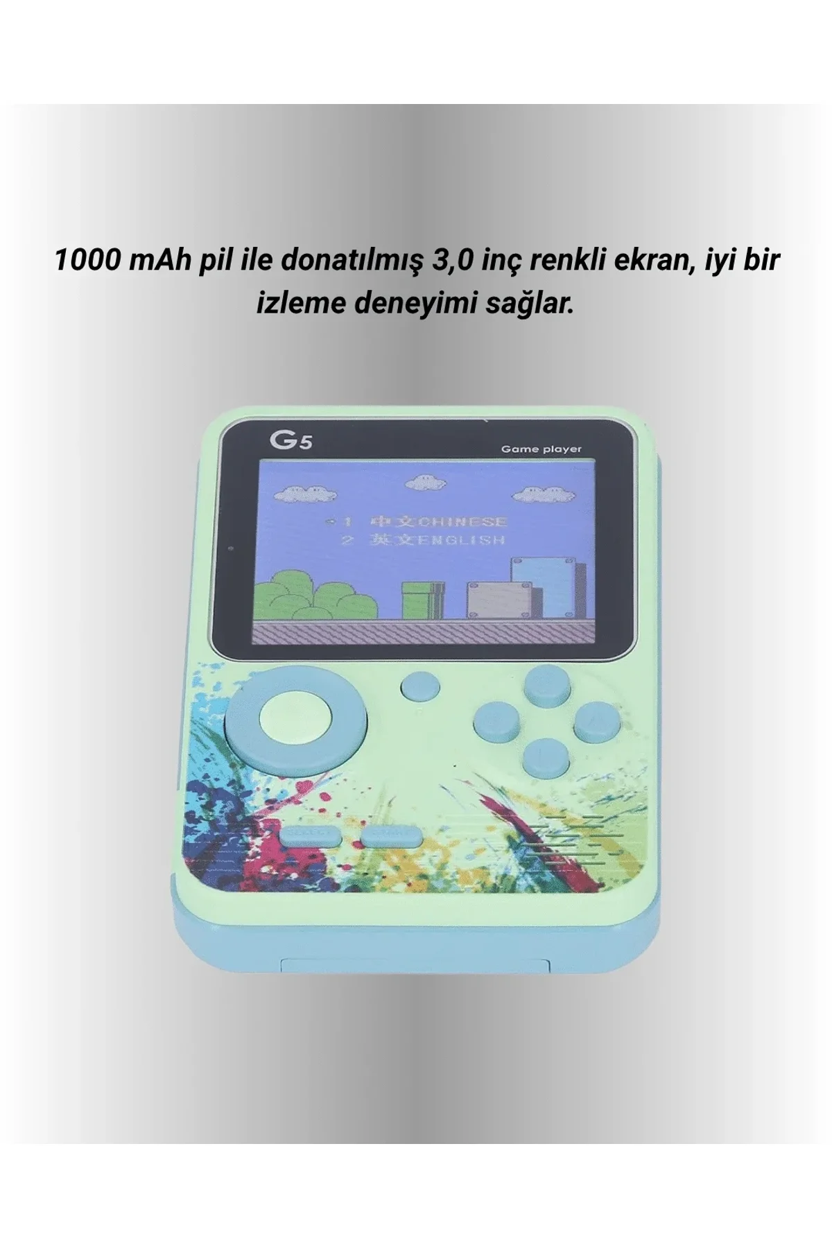3 İnç Renkli Ekranlı Taşınabilir El Konsolu – G5 Modeli - Just Cheap Store Görsel 4