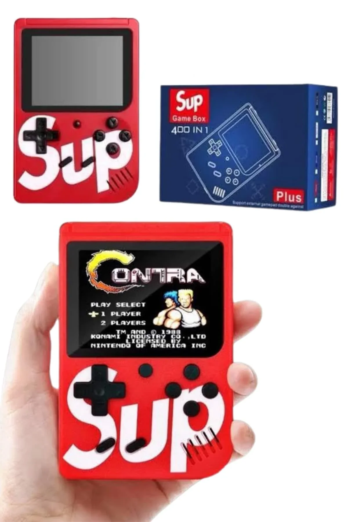 Çocuklara Özel Taşınabilir Sup El Atarisi 400 Oyunlu Nostaljik Oyun Konsolu - Just Cheap Store Görsel 3