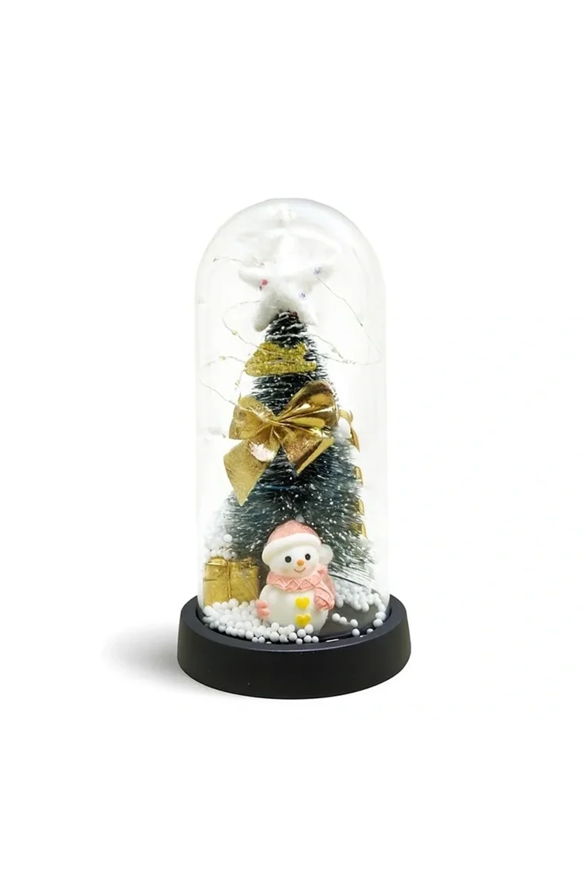 Yılbaşı Temalı Işıklı Dekoratif Cam Fanus Alk5079 - Just Cheap Store Görsel 3
