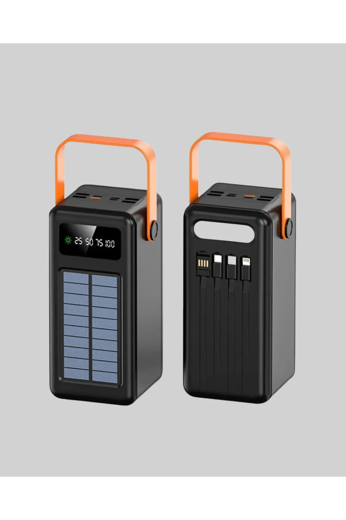 80000 Mah Solar Powerbank Göstergeli Fenerli Hızlı Şarj Taşınabilir Şarj Cihazı - Just Cheap Store Görsel 5