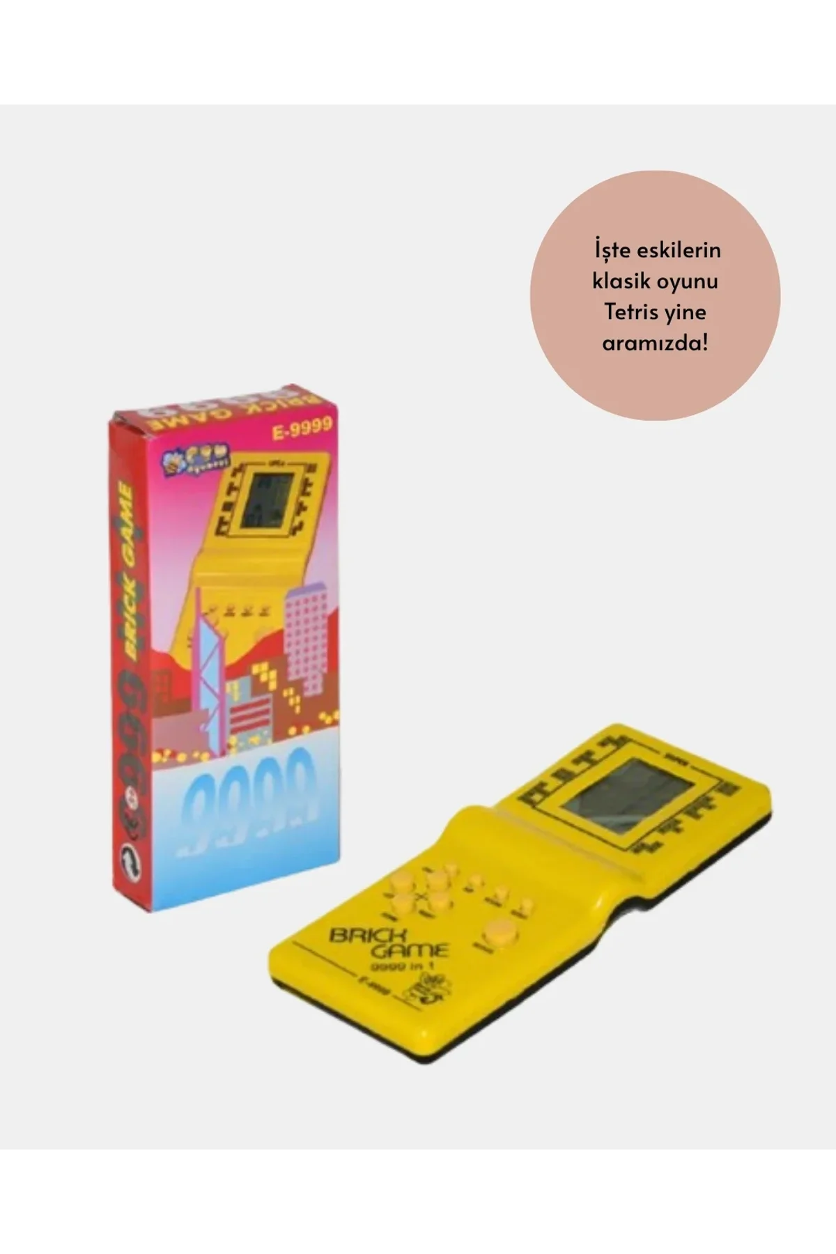 Klasik Gameboy Tetris Oyunu – Taşınabilir Pil İle Çalışan Retro El Konsolu - Just Cheap Store Görsel 5