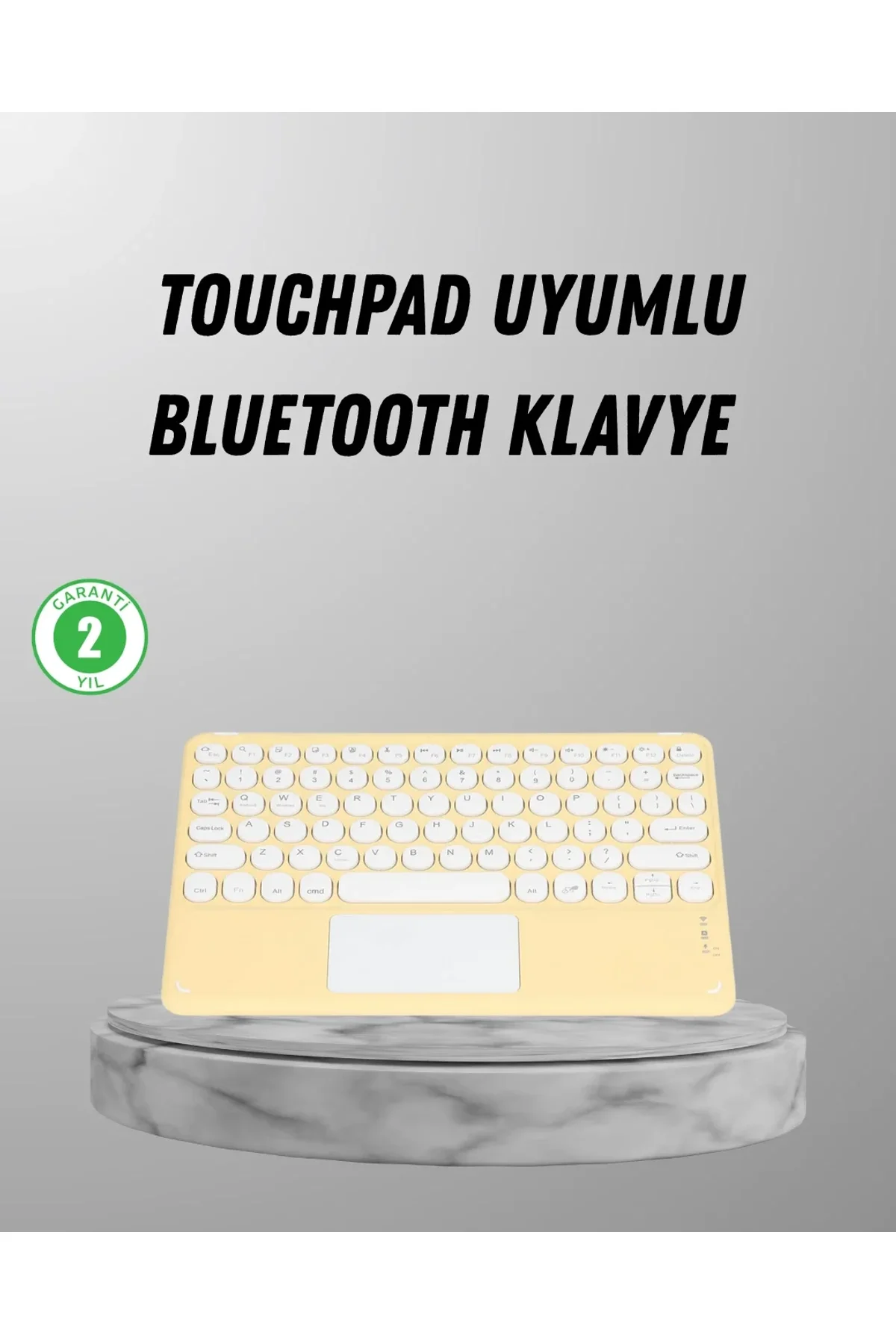 Bluetooth Klavye – Kablosuz, Sessiz Tuşlu, Android İos Windows Uyumlu, Kompakt Taşınabilir Tasarım - Just Cheap Store Görsel 2