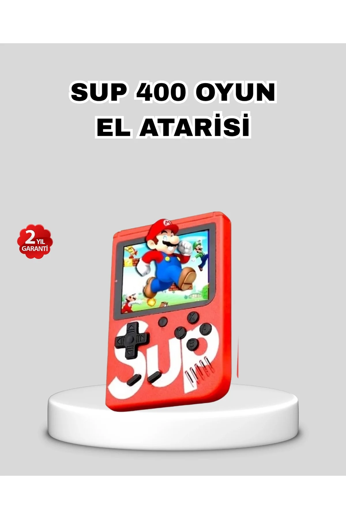 Sup Retro El Konsolu – 500 Oyun, 2 Lu, 3 İnç Ekran, Taşınabilir Şarjlı Atari