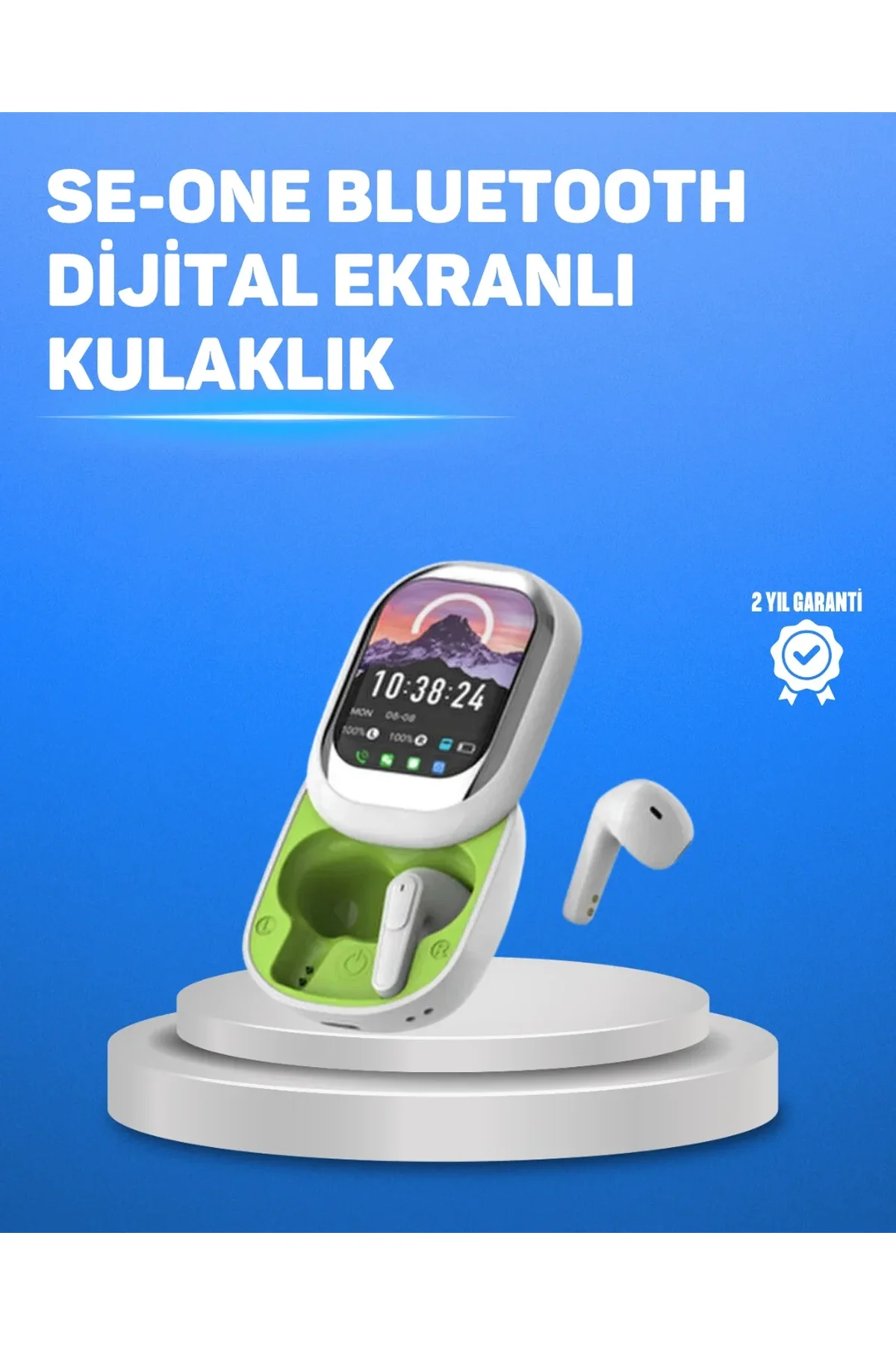 Şık Tasarımlı Siyah Beyaz Kablosuz Kulaklık Çoklu Dil Destekli - Just Cheap Store Görsel 2