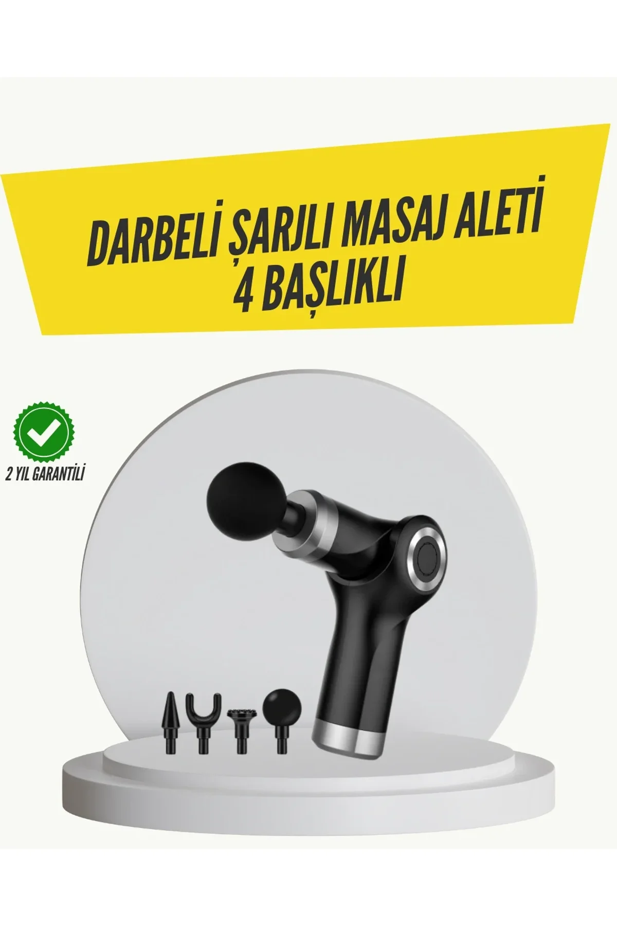 Mini Masaj Tabancası 4 Başlık 6 Hız Ayarlı - Just Cheap Store Görsel 2