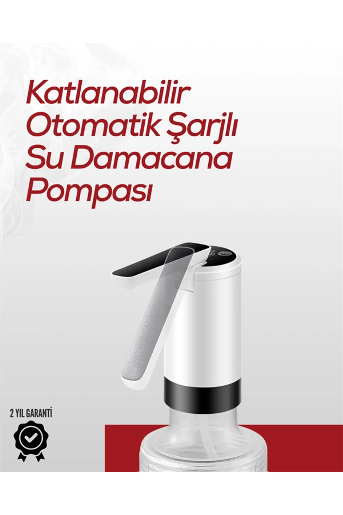 Akıllı Şarjlı Daana Pompası Tek Tuşla Su Dolum