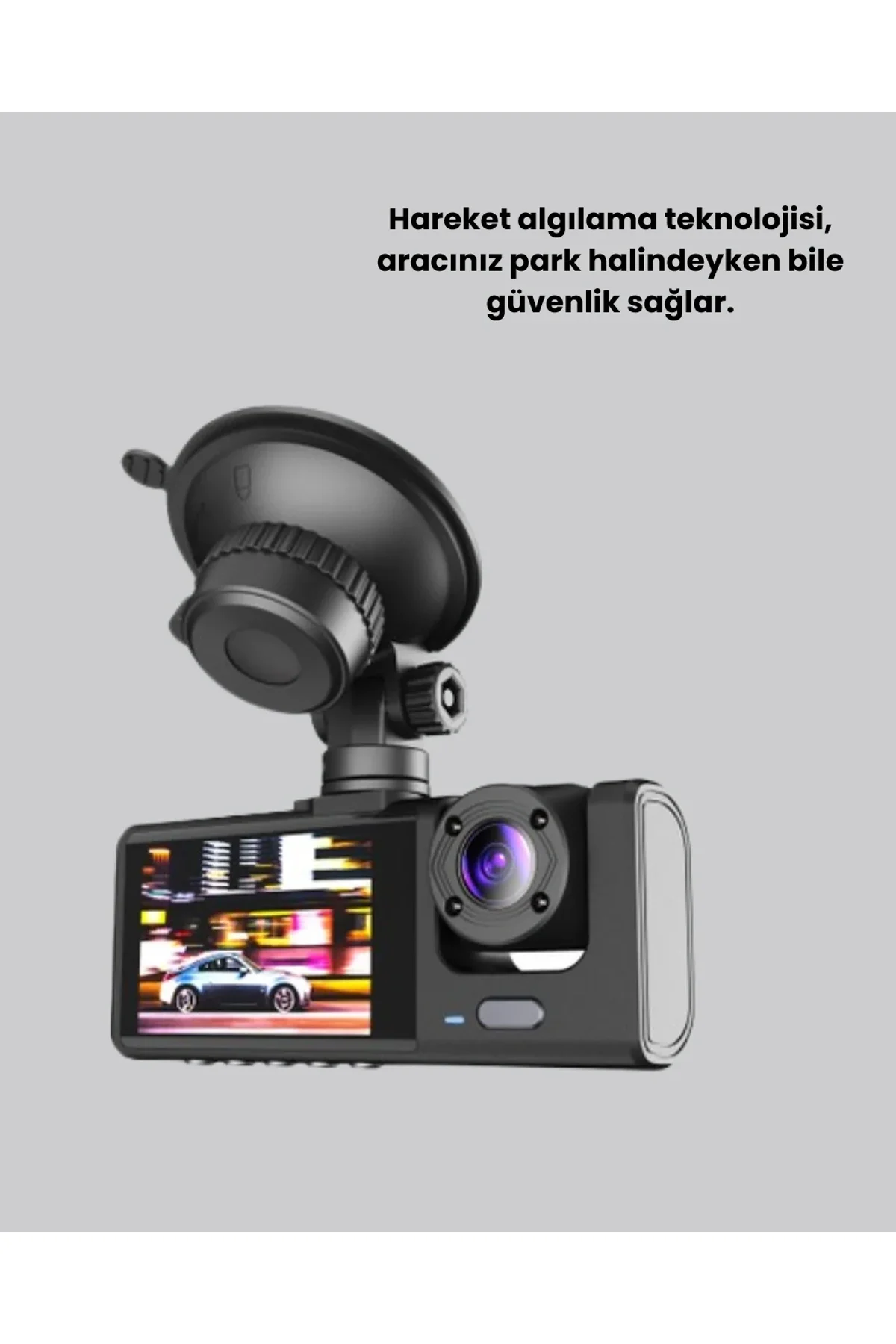 Üç Kameralı Araç Kamerası | Full Hd 1080p Ön + Hd İç/arka - Just Cheap Store Görsel 4