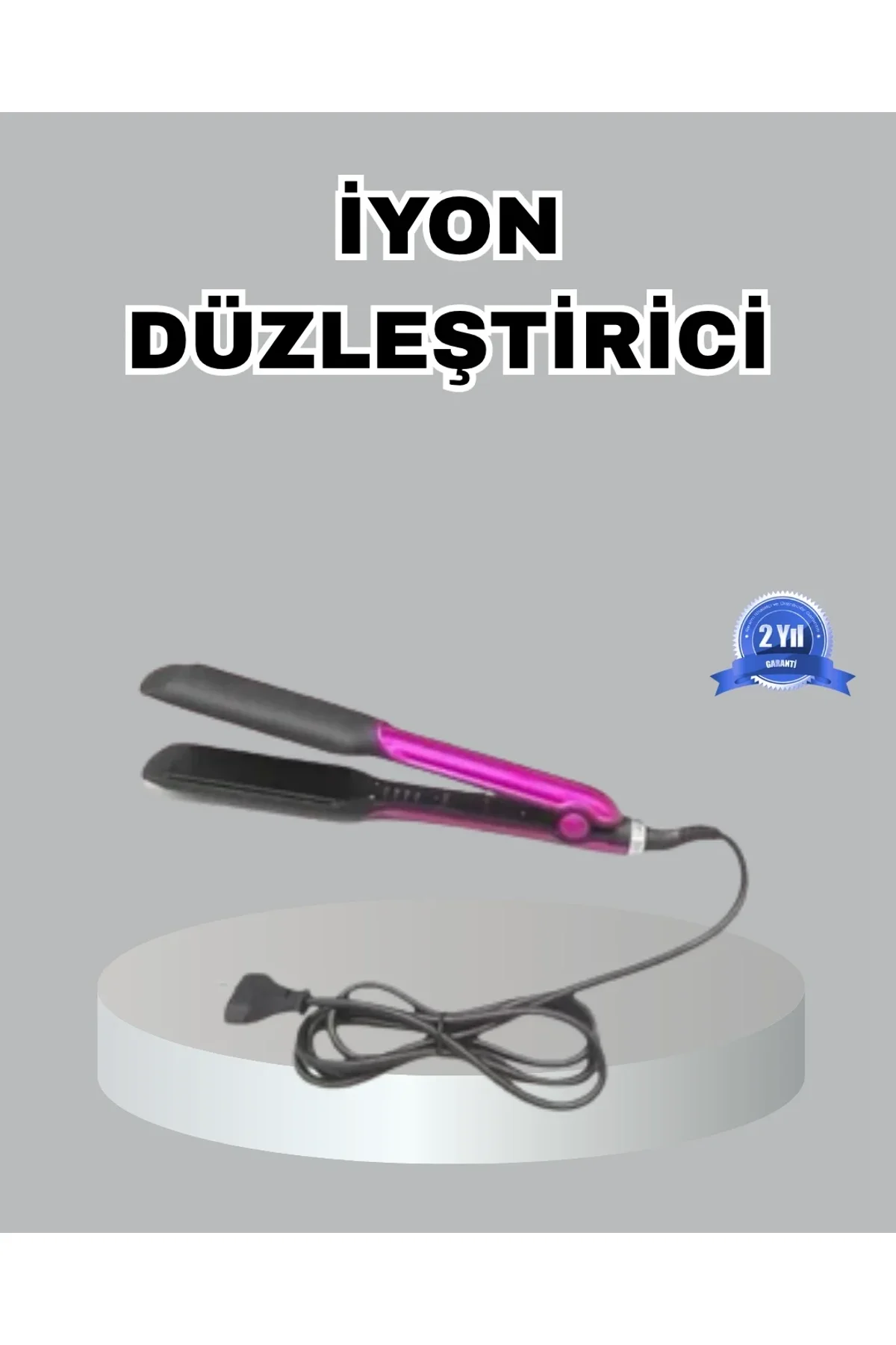 Seramik Plakalı Saç Düzleştirici – Plaka Kilitli Ve Elektriklenme Önleyici - Just Cheap Store Görsel 2