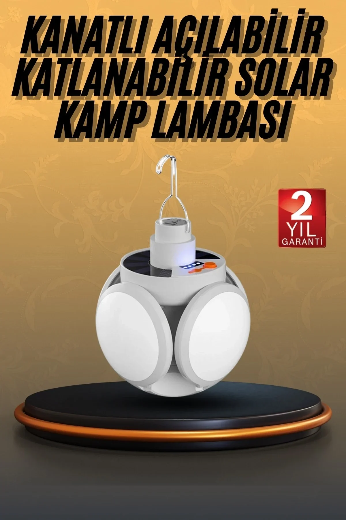 5 Kanatlı Bahçe Aydınlatma Led Askılı Solar Güneş Enerji Usb Sarjlı - Just Cheap Store Görsel 2