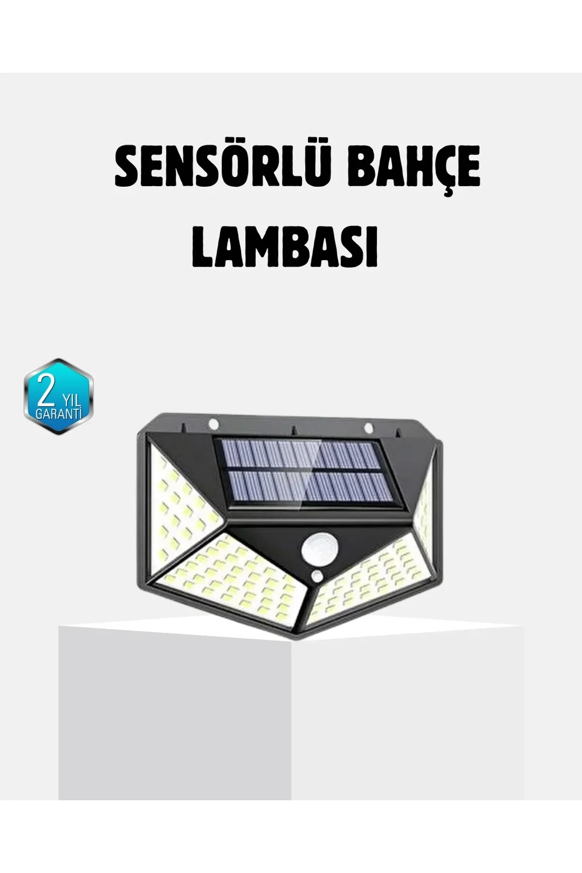 Güneş Enerjili 100 Led Dış Mekan Lamba – Hareket Sensörlü, 2200mah Bataryalı Solar Aydınlatma - Just Cheap Store Görsel 2