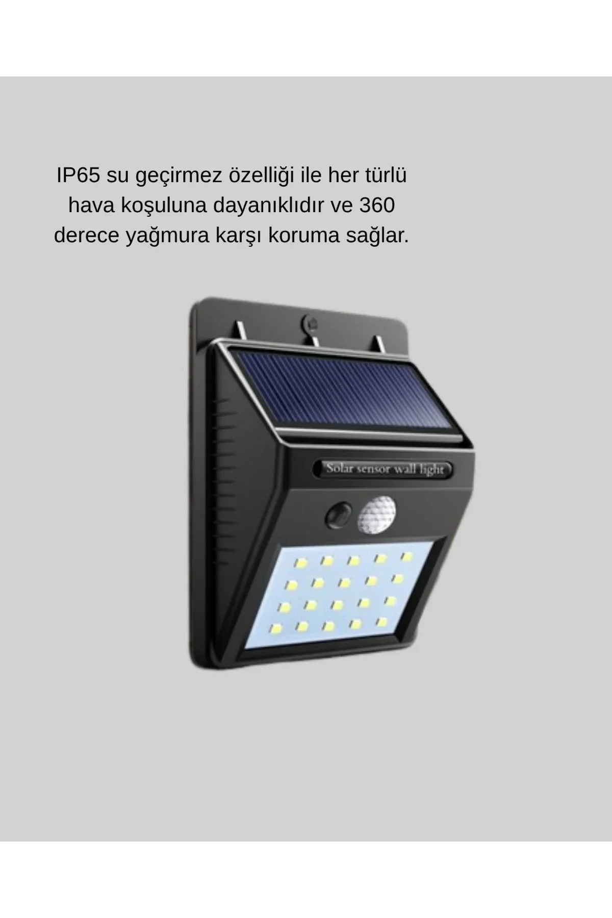 Solar Güçlü Led Dış Mekan Lambası – Güneş Enerjisiyle Şarj Olan Sensörlü Bahçe Işığı - Just Cheap Store Görsel 4