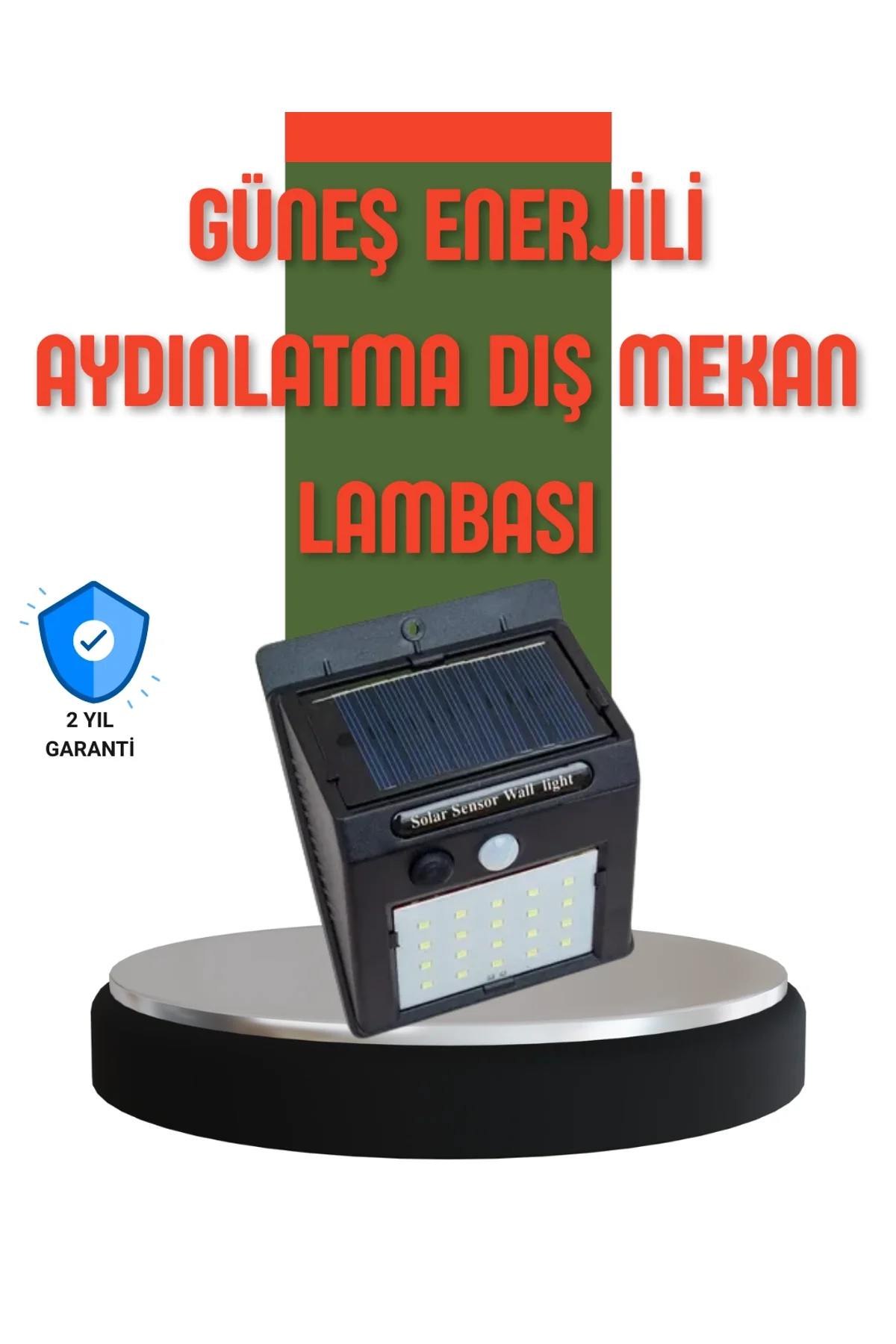 Hareket Sensörlü Güneş Enerjili Dış Mekan Led Lamba 100/144 Led