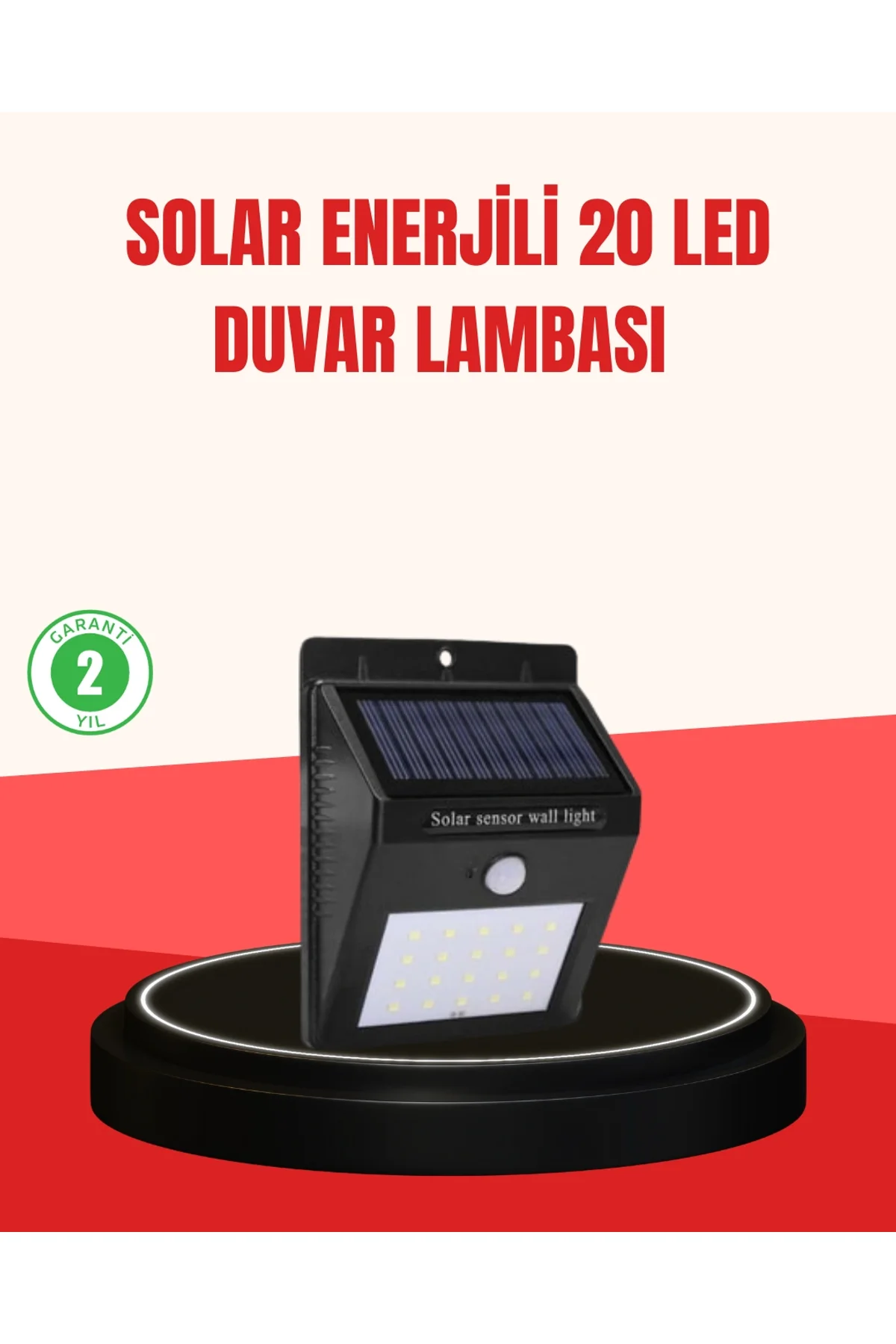 Güneş Enerjili Su Geçirmez Dış Mekan Aydınlatma
