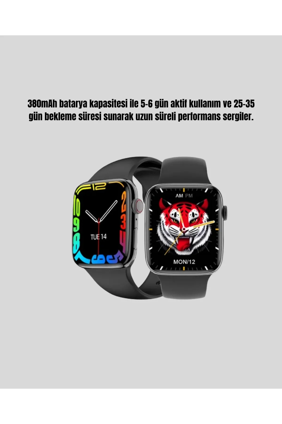 1.9 İnç Akıllı Saat – Bluetooth 5.0, Kablosuz Şarjlı, Ip68 Su Geçirmez Akıllı Saat - Just Cheap Store Görsel 4