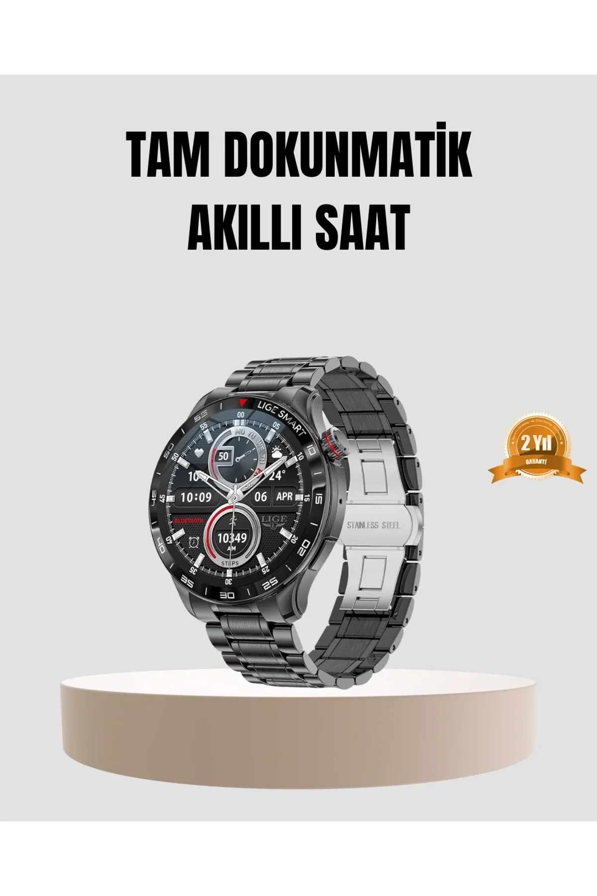 100mah Şarjlı Akıllı Saat – Mesaj Bildirimi, Müzik Kontrolü Ve Ergonomik Tasarım - Just Cheap Store Görsel 2