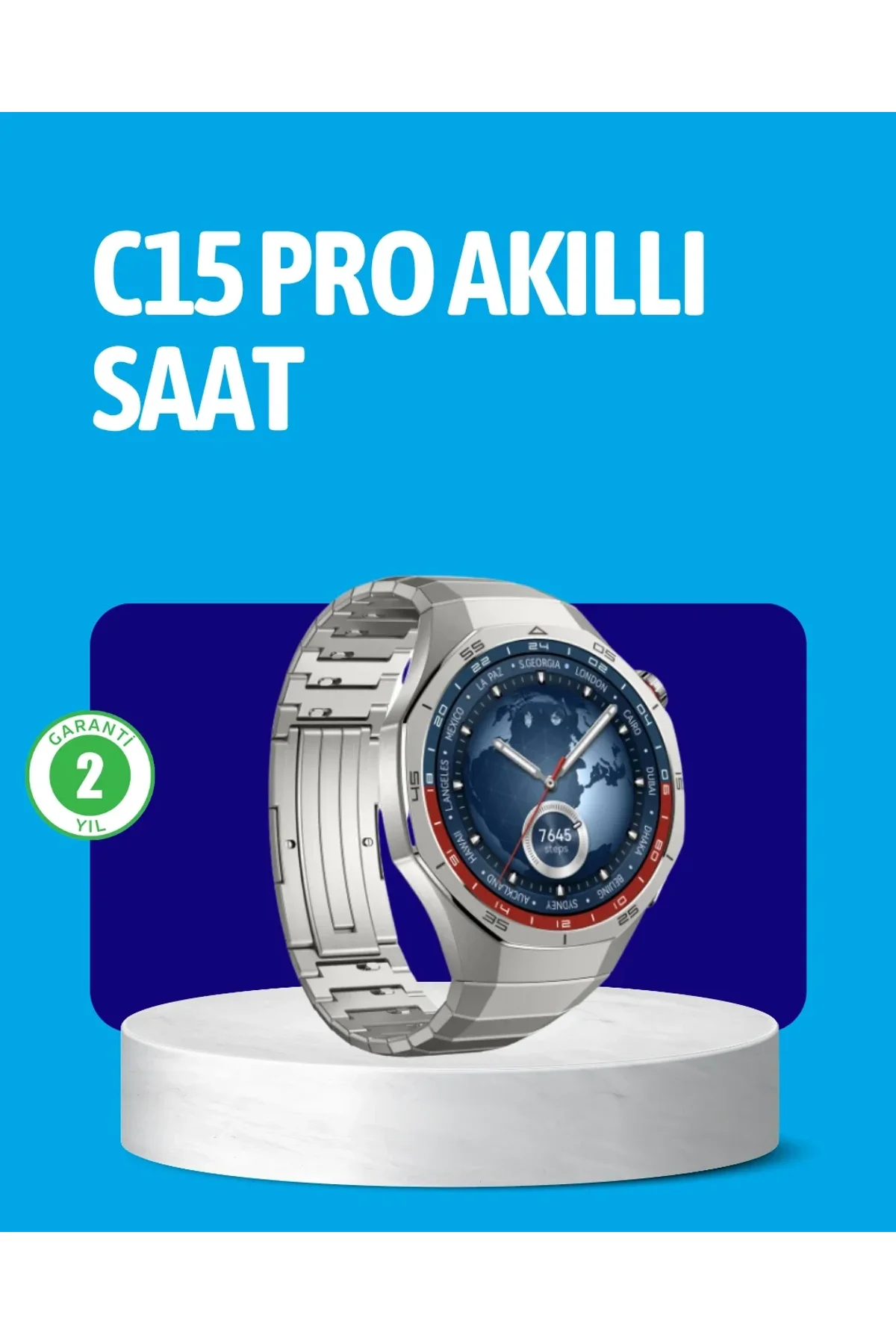 Dayanıklı Kordonlu Şarjlı Akıllı Saat - Just Cheap Store Görsel 2