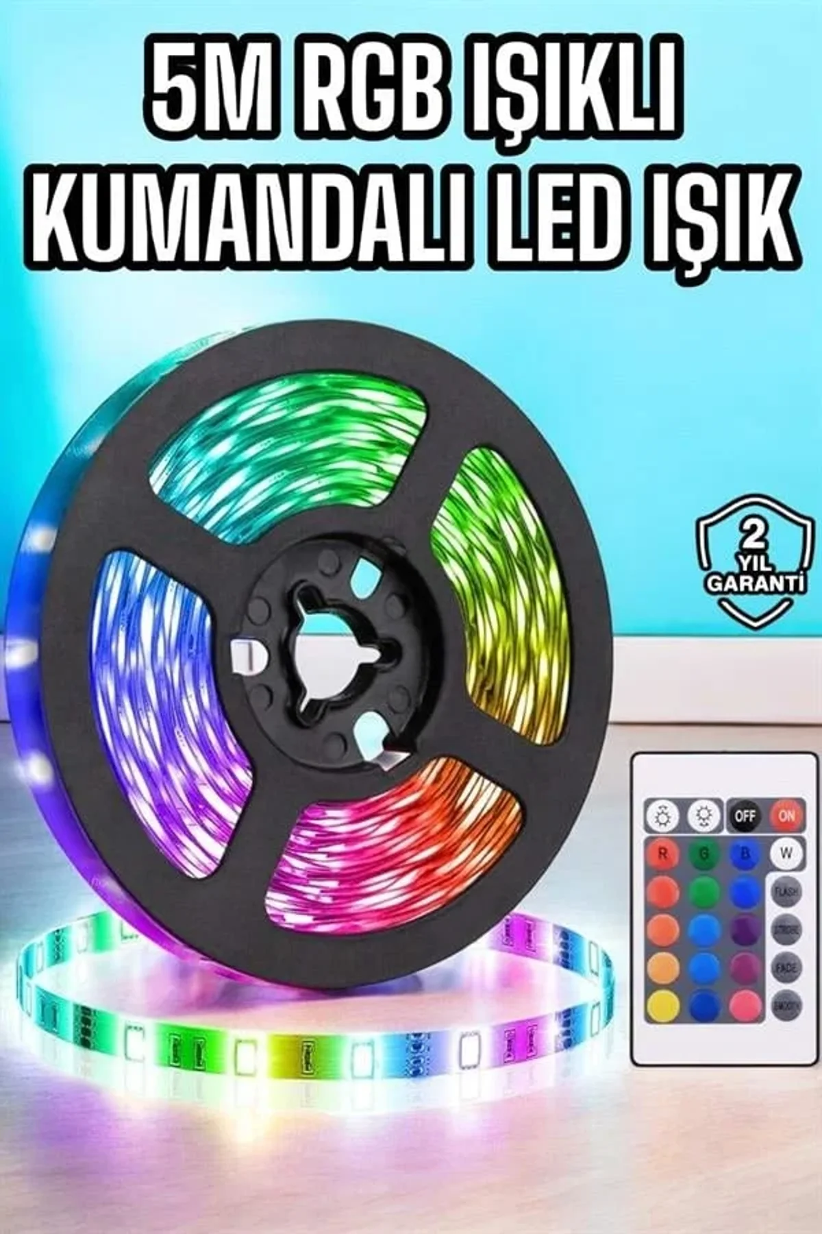 5m Rgb Işıklı Her Ortama Uygun Led Işık - Just Cheap Store Görsel 3