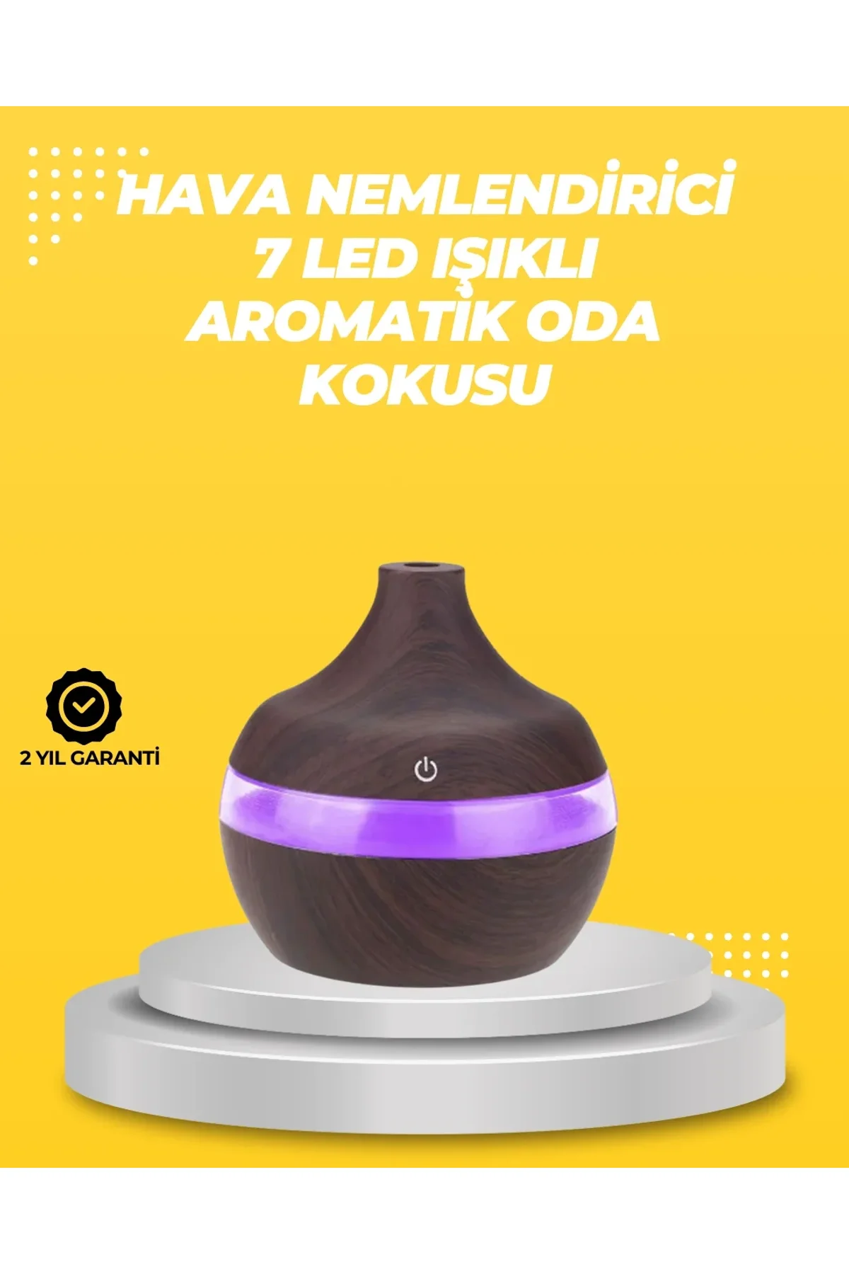 7 Renk Led Işıklı Ultrasonik Aroma Difüzör 300 Ml - Just Cheap Store Görsel 2